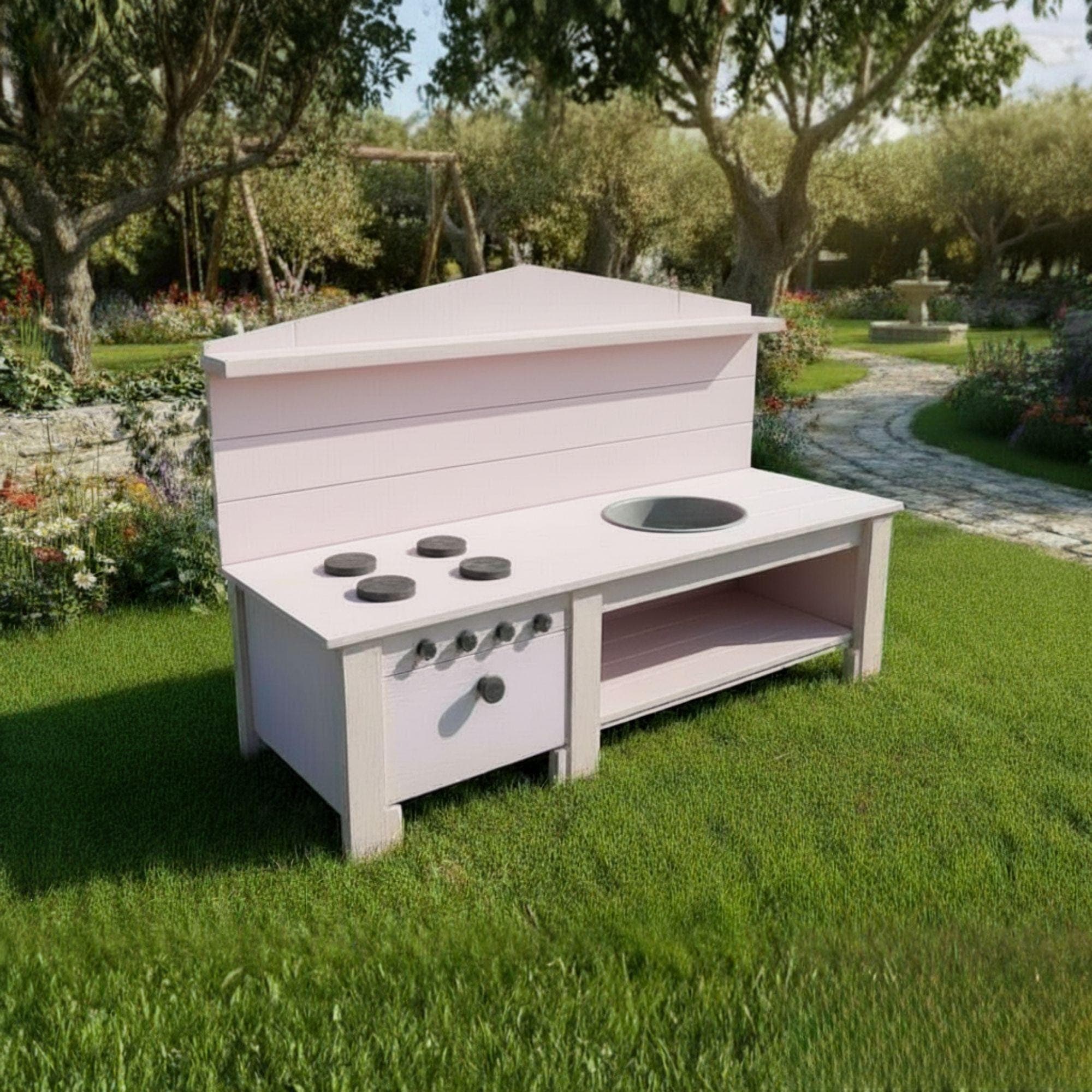 Kids Mud Kitchen DIY Plan - view 7