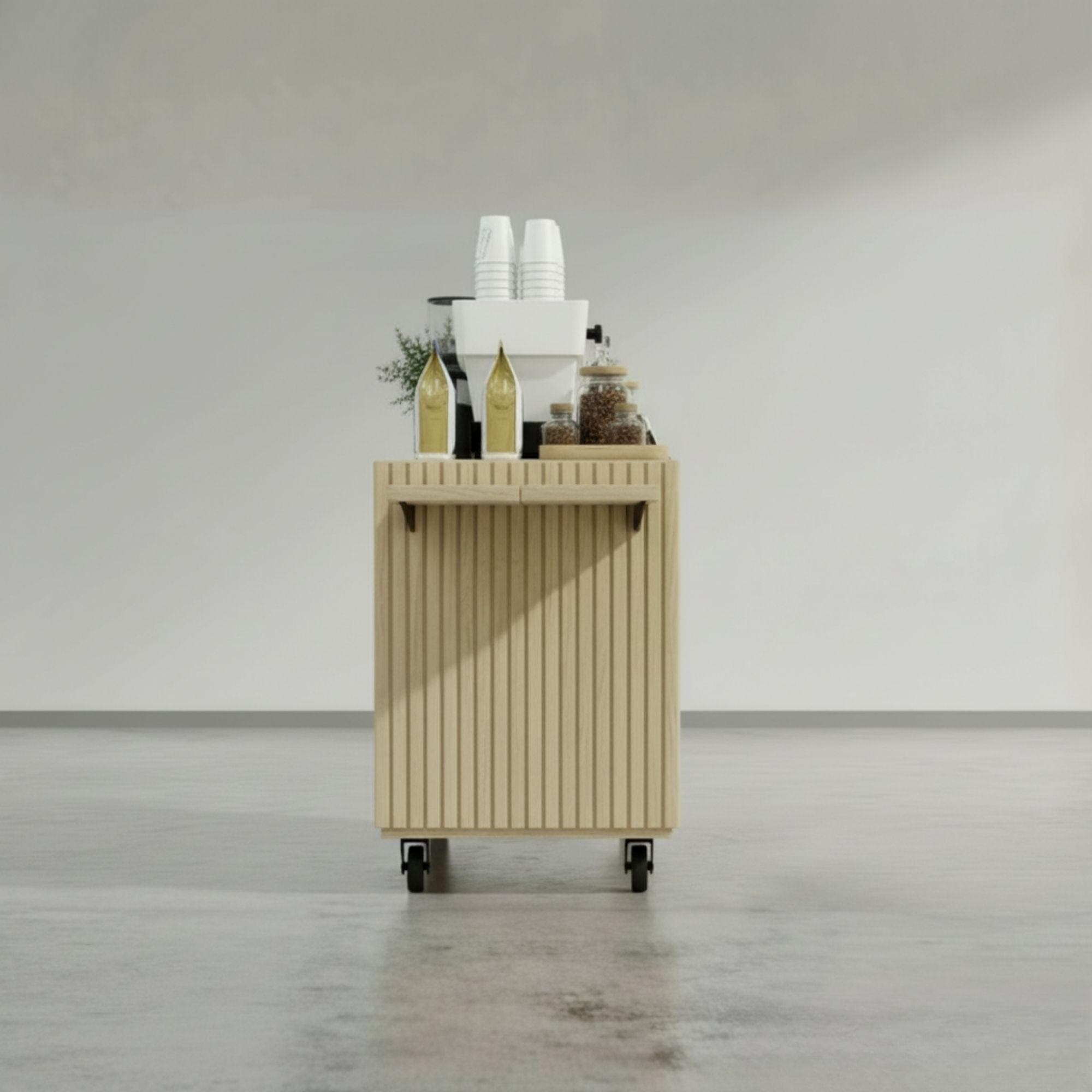 Mobile Coffee Cart DIY Plans | Collapsible Barista Station (PDF Download) - view 3