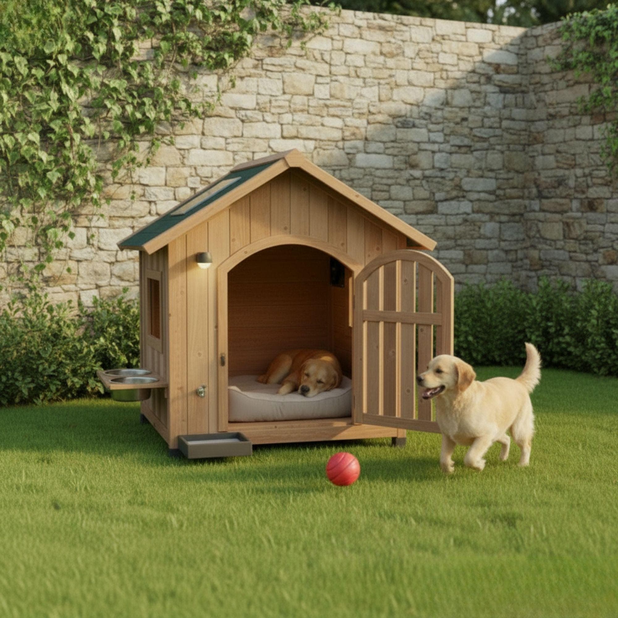 DIY Modern Dog House Plans: Insulated Cedar, Large Breed (Digital Download) - view 2