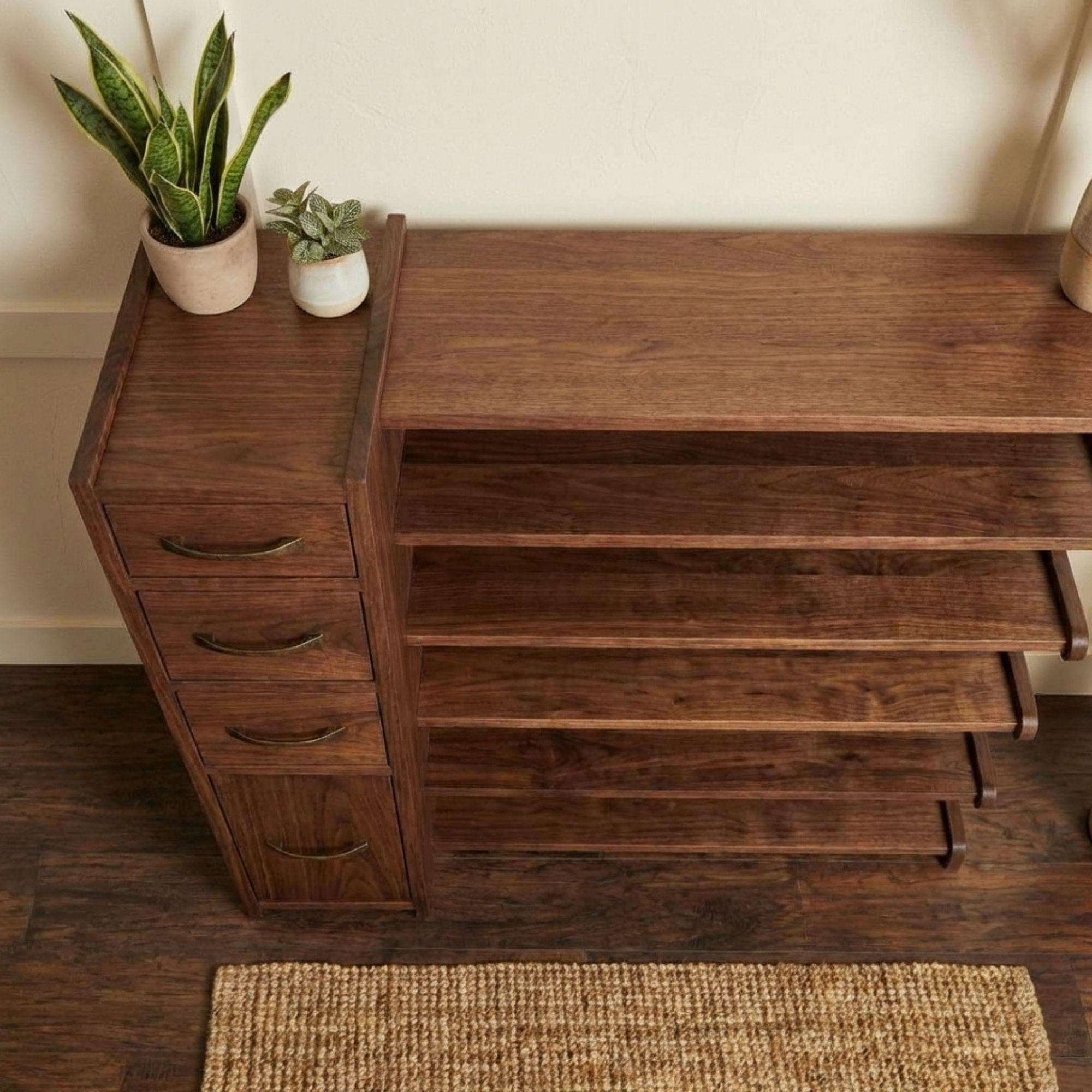 DIY Shoe Rack Plans PDF | Building Plans Shoe Cabinet | Wooden Shoe Storage Blueprint | Modular Shoe Rack | Plywood Shoe Shelf Plan - view 5