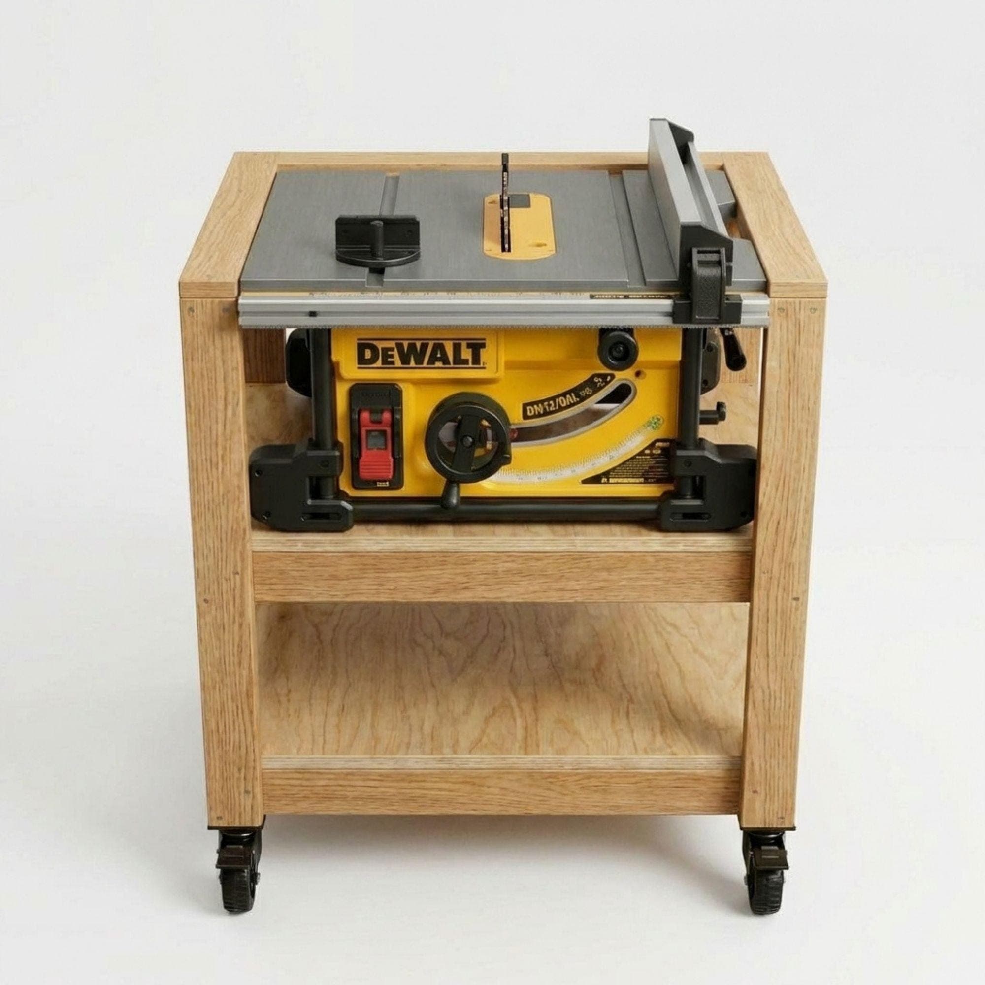 DIY Mobile Table & Miter Saw Station Plans PDF | Rolling Tool Cart Blueprint | Woodworking Shop Workbench | Portable Power Tool Stand - view 4