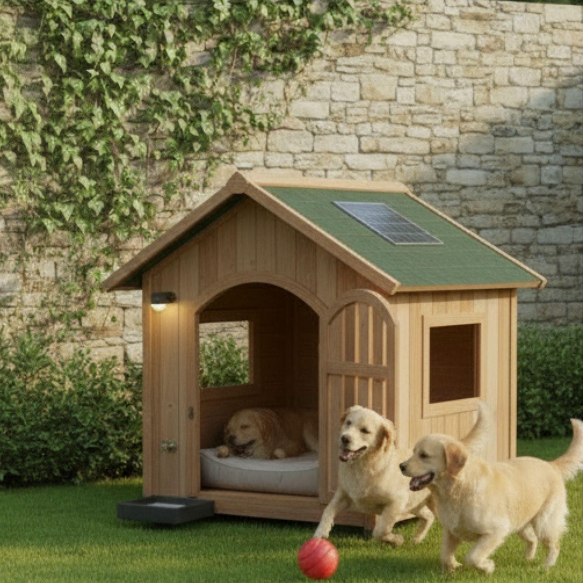 DIY Modern Dog House Plans: Insulated Cedar, Large Breed (Digital Download) - view 3