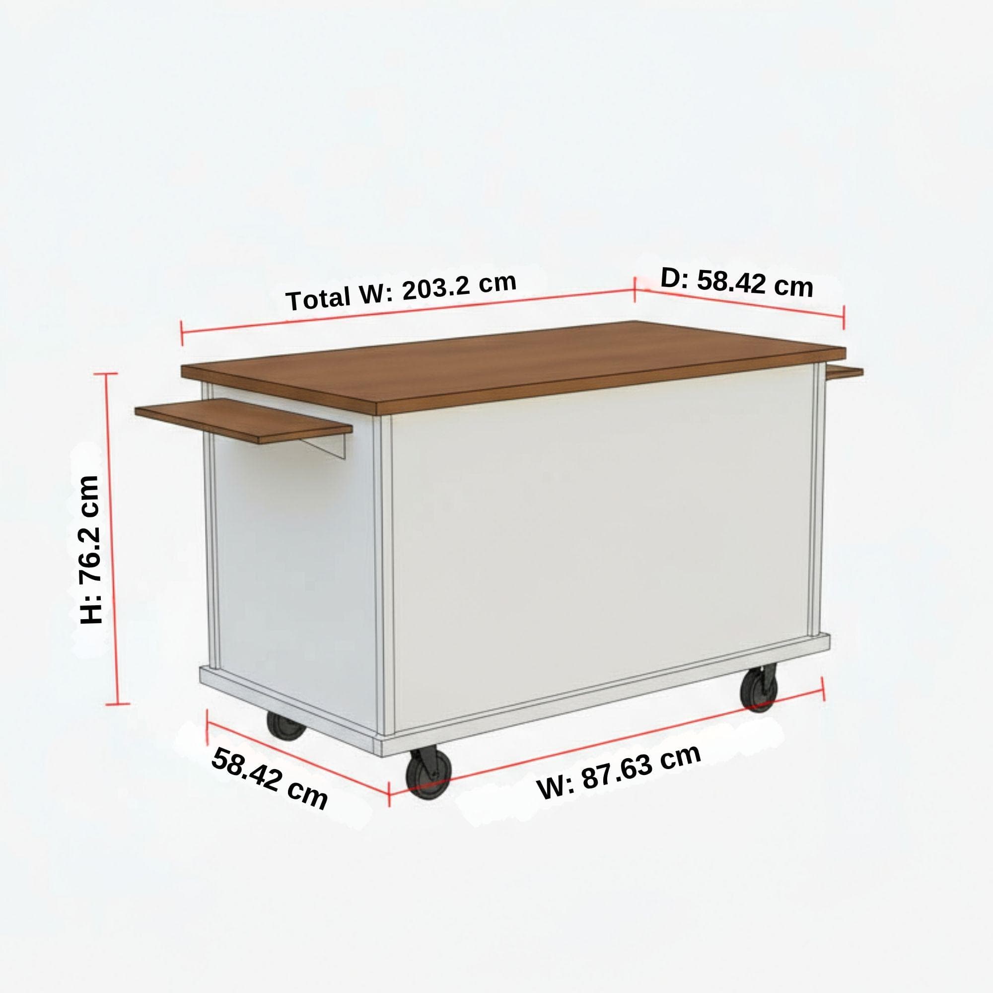 DIY Mobile Bar Cart Plans: Collapsible Vendor Cart (PDF Plan) - view 7