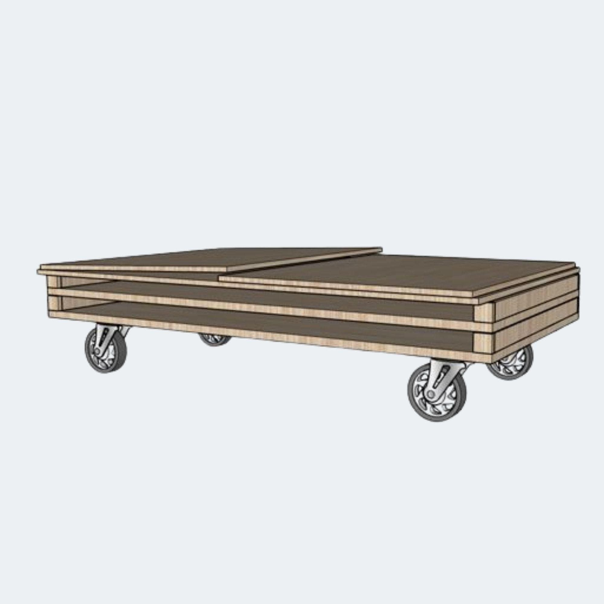 DIY Mobile Serving Cart Plan – Charcuterie Bar, Coffee Station (PDF) - view 8