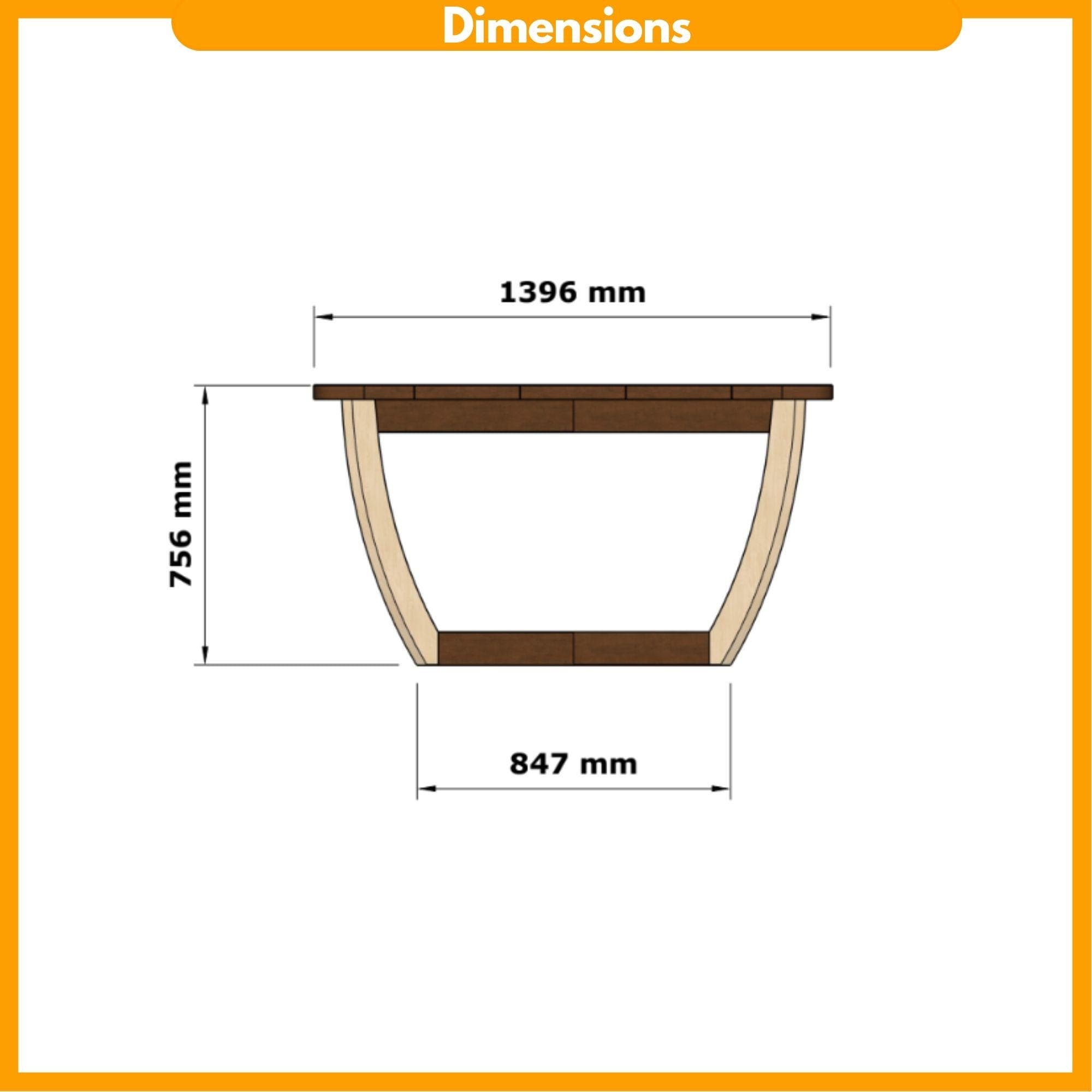 DIY Dining Table Plan | Midcentury Modern Furniture | Outdoor Wood Table PDF | Wooden Dining Table Plan - view 2