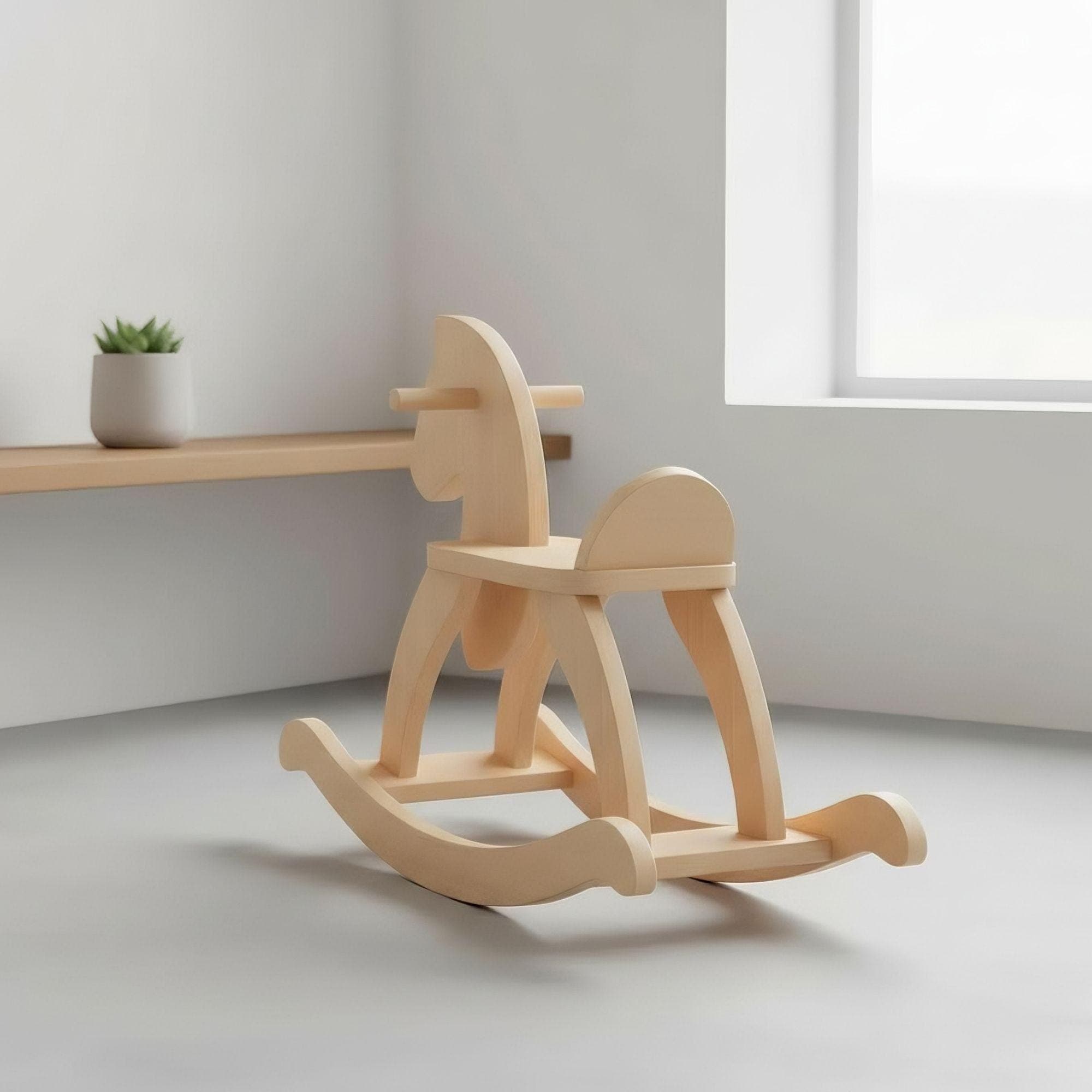 Wooden Rocking Horse Plans | DIY Toddler Toy Blueprint (Digital PDF) - view 7