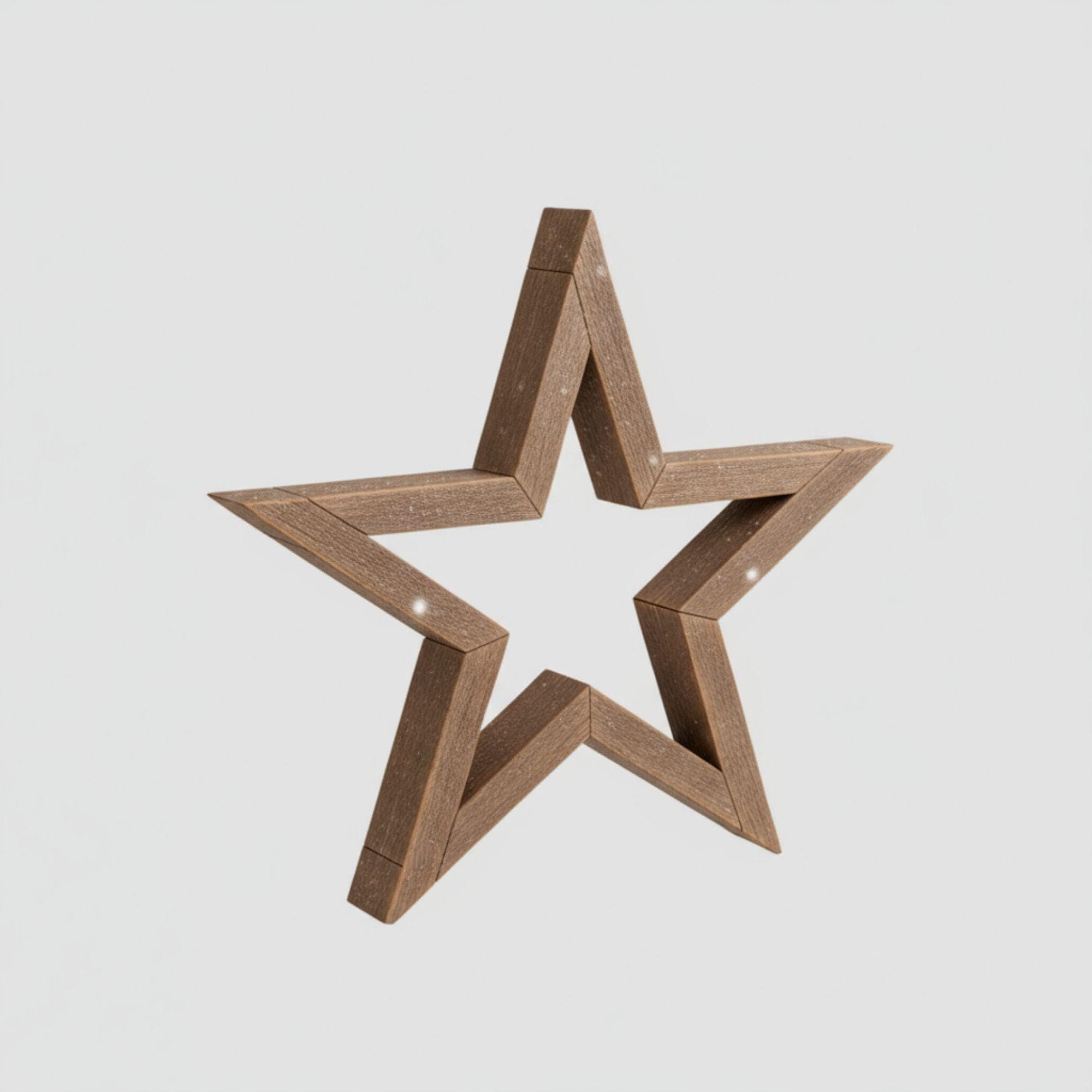Rustic Christmas Star Plan: DIY Wooden Holiday Decor | Wooden Stars For Christmas Tree (PDF Download) - view 5