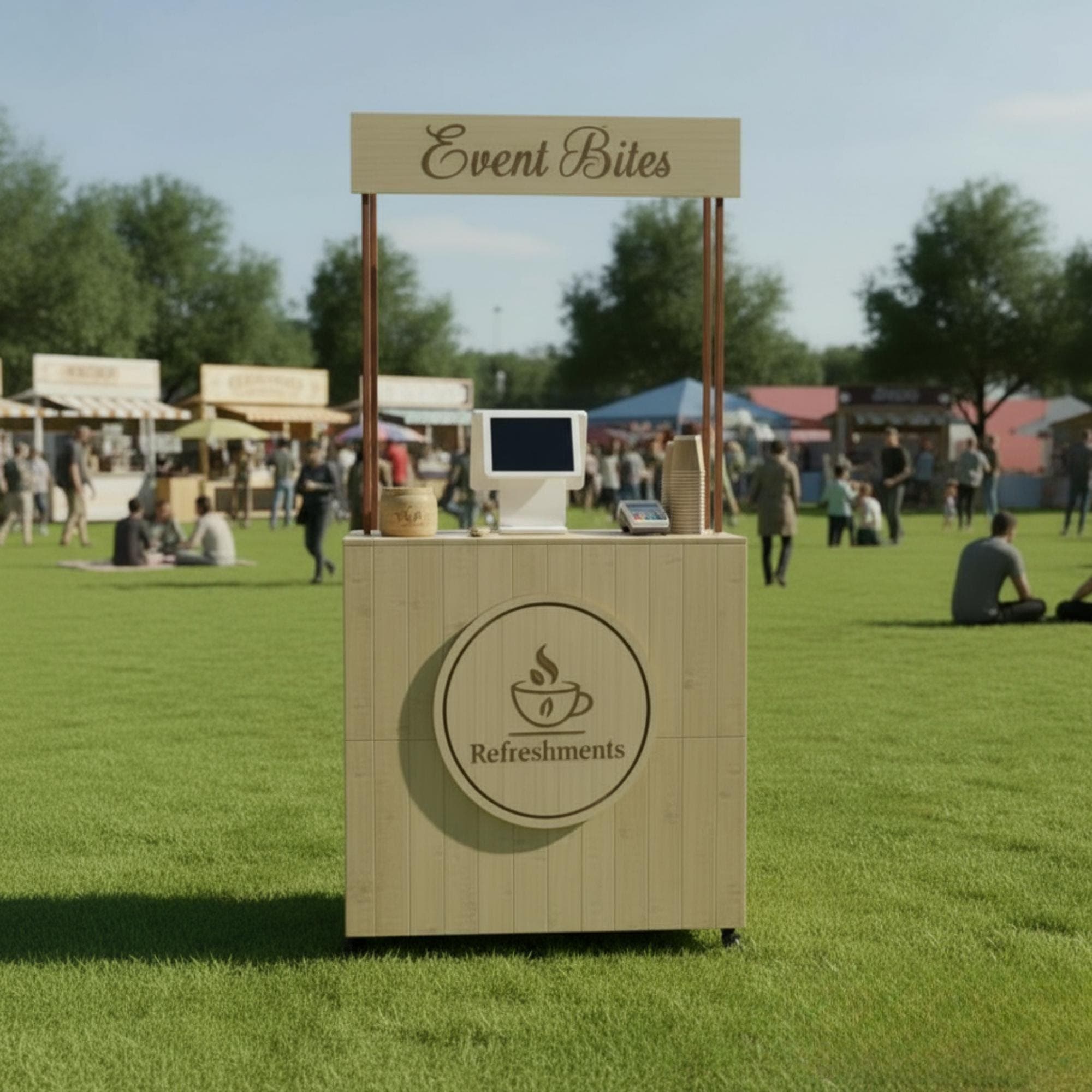 Foldable Kiosk Blueprint: DIY Portable Sales Stand Plans - view 2