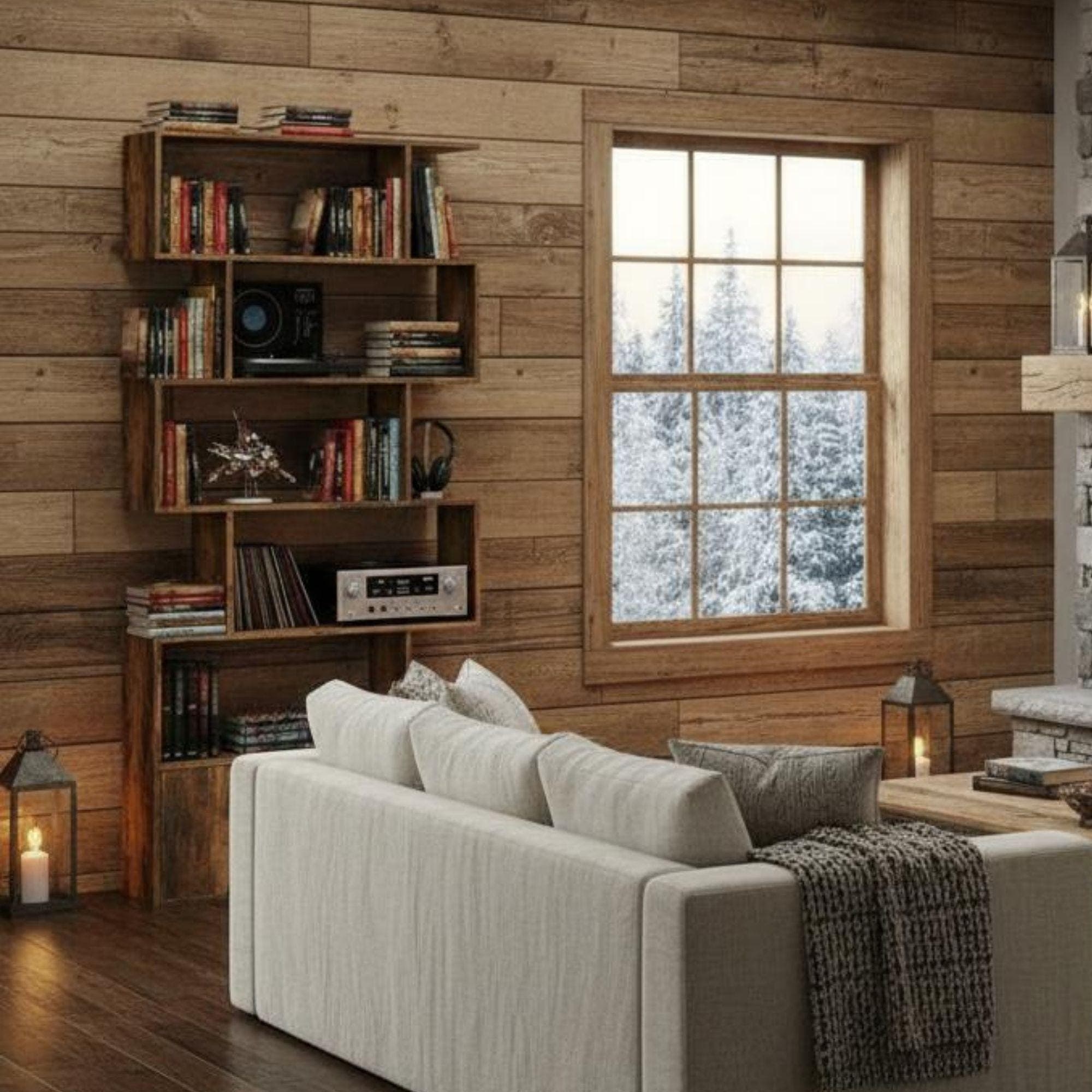 DIY Wood Bookcase Plans | Wall Shelf, Small Spaces (PDF Pattern) - view 3