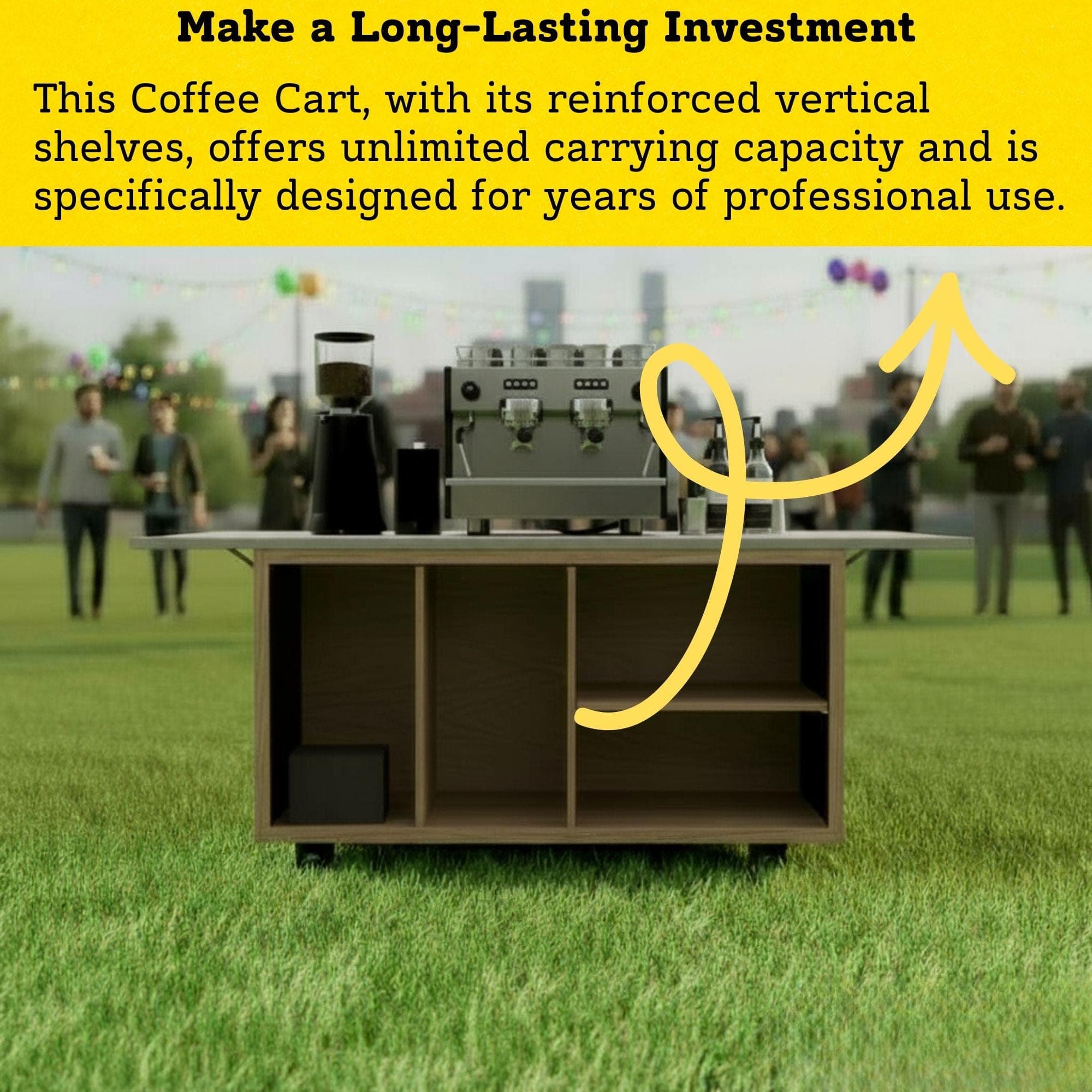 DIY Coffee Cart Plans | Collapsible Mobile Espresso Bar | Foldable Market Stall Blueprint | Portable Catering Cart Build | Digital PDF - view 5
