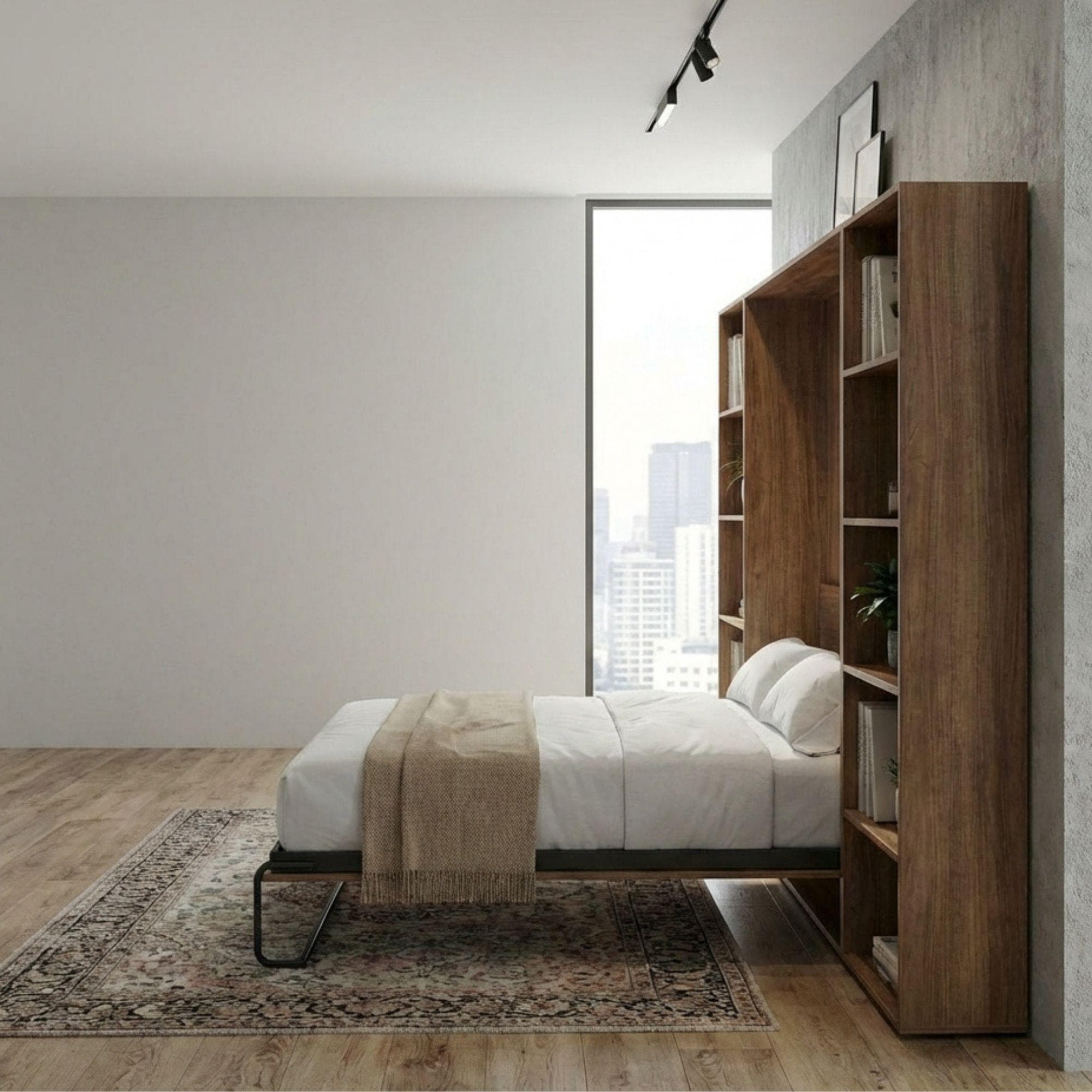 DIY Horizontal Murphy Bed Plans with Desk and Shelves (Digital Download) - view 7