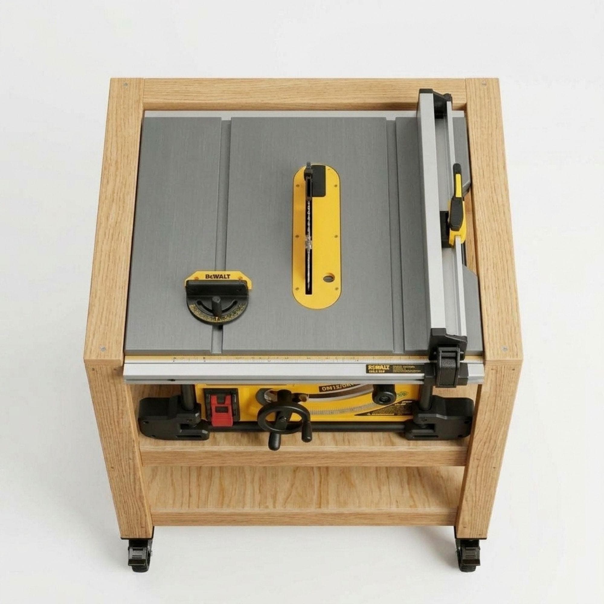 DIY Mobile Table & Miter Saw Station Plans PDF | Rolling Tool Cart Blueprint | Woodworking Shop Workbench | Portable Power Tool Stand - view 3