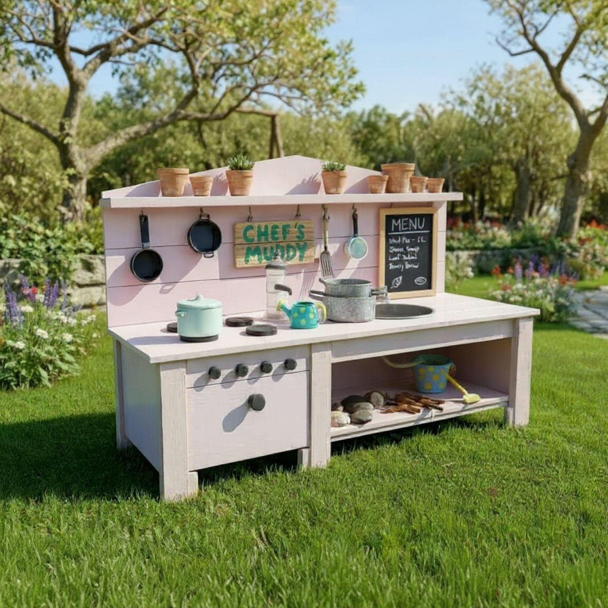 Kids Mud Kitchen DIY Plan - view 5