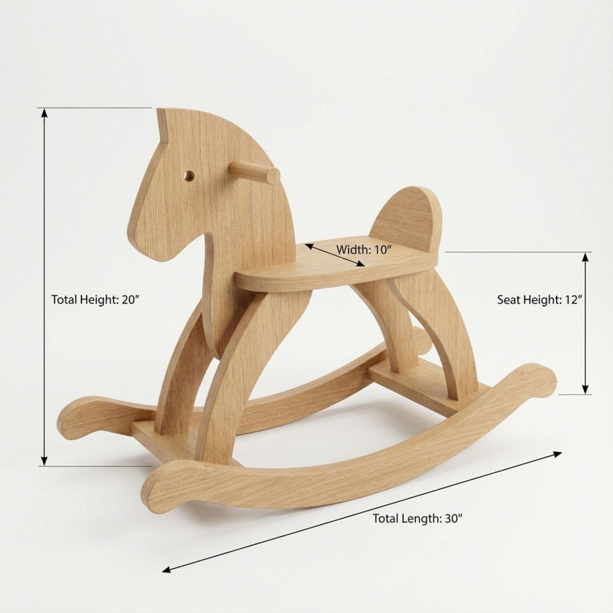 Wooden Rocking Horse Plans | DIY Toddler Toy Blueprint (Digital PDF) - view 8