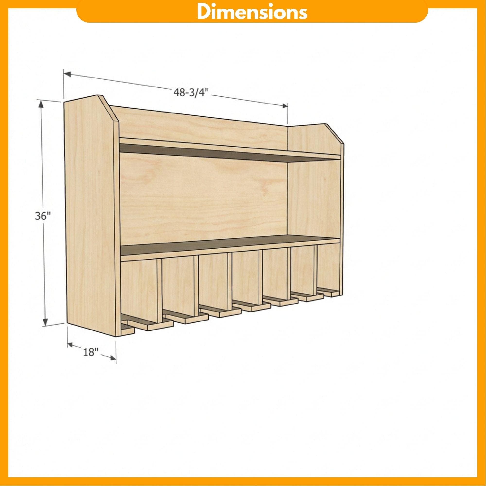 DIY Tool Organizer Plans | Cordless Drill Holder PDF | Power Tool Rack Plans | Wooden Drill Battery Storage Blueprint - view 2