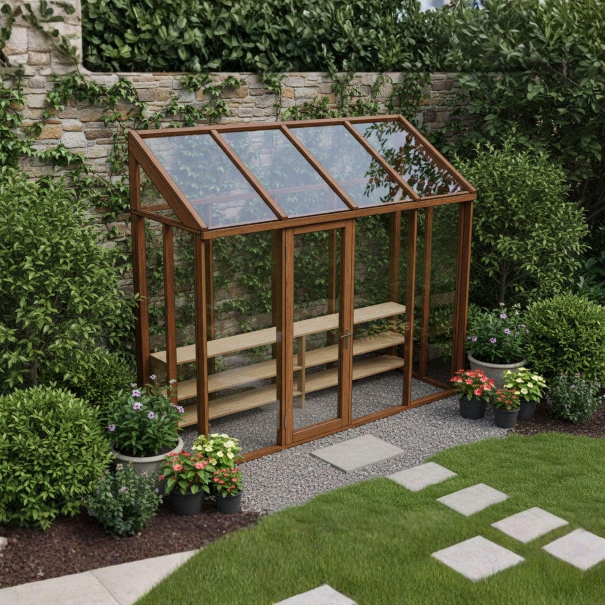 Wooden Mini Greenhouse Build Plans, Balcony Garden Cold Frame (Digital Download) - view 6