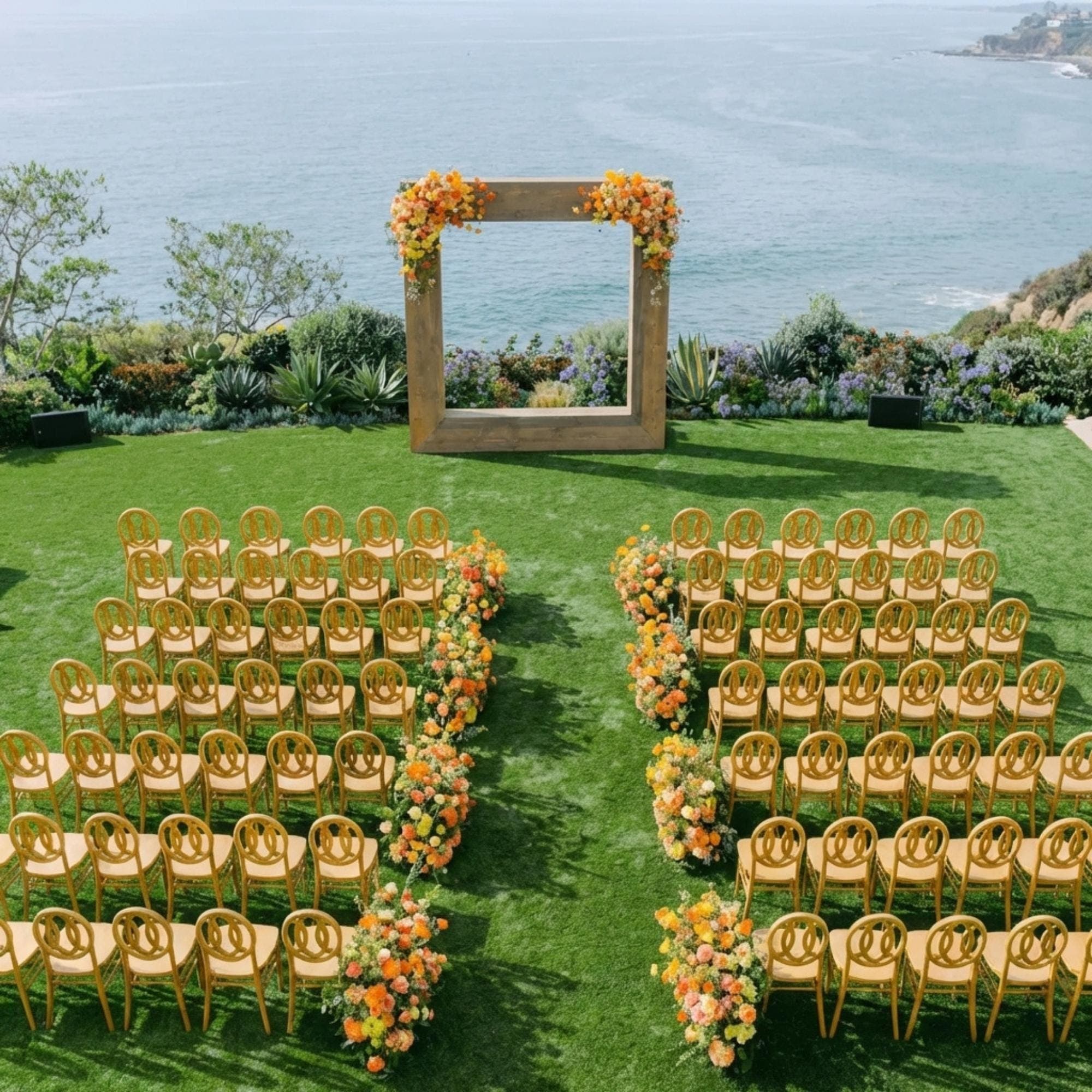 DIY Square Wedding Arch Plans PDF | 8x8 Wooden Picture Frame Arbor | Chunky Outdoor Ceremony Backdrop | Heavy Duty Floral Trellis Blueprint - view 5