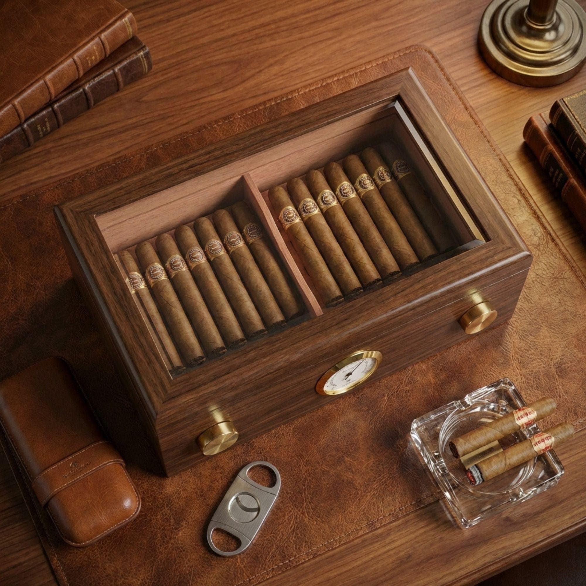 DIY Humidor Build Plans | Glass Top Cigar Box Blueprint | Humidor Pattern PDF | DIY Woodworking Gifts - view 4