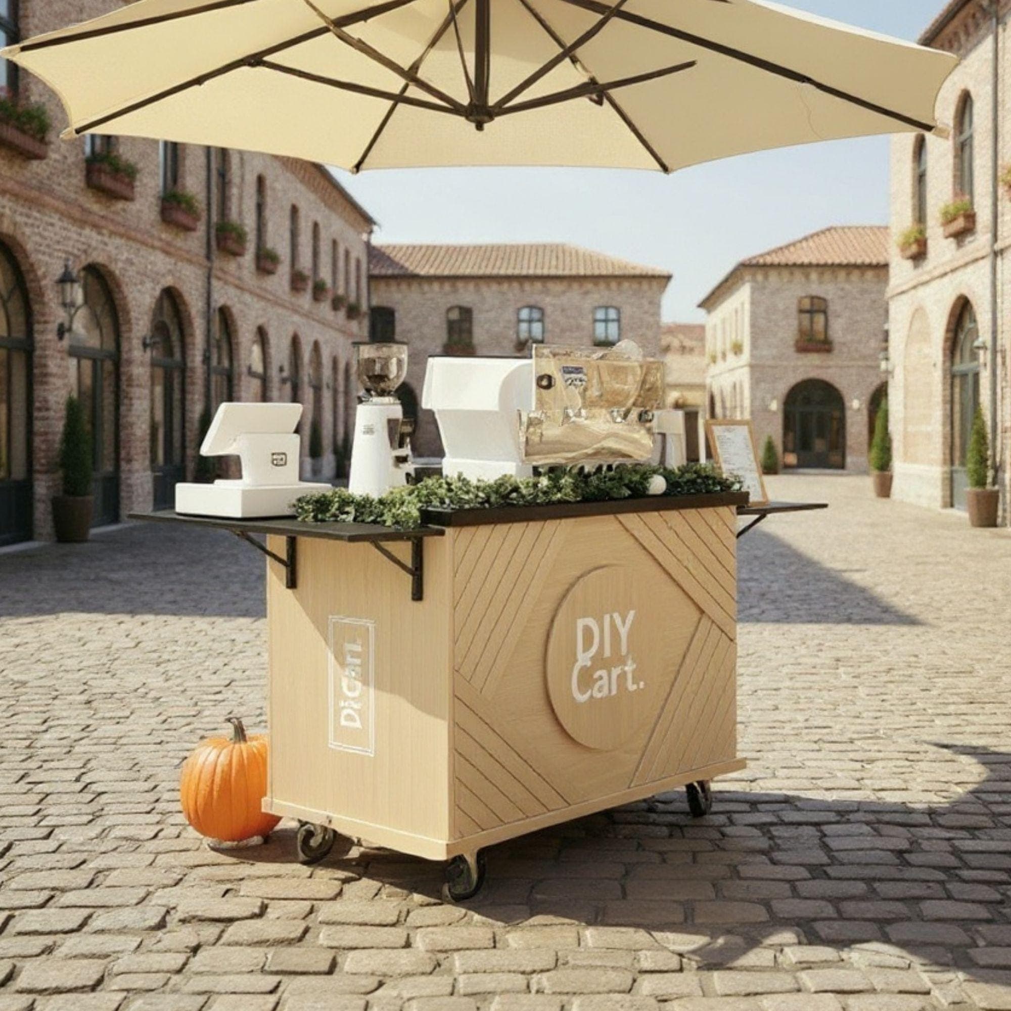 DIY Mobile Bar Cart | Coffee Cart | Custom Food Cart Plan PDF | Wedding Cart | Collapsible Beverage Cart | Vendor Cart | Foldable Bar Cart - view 5
