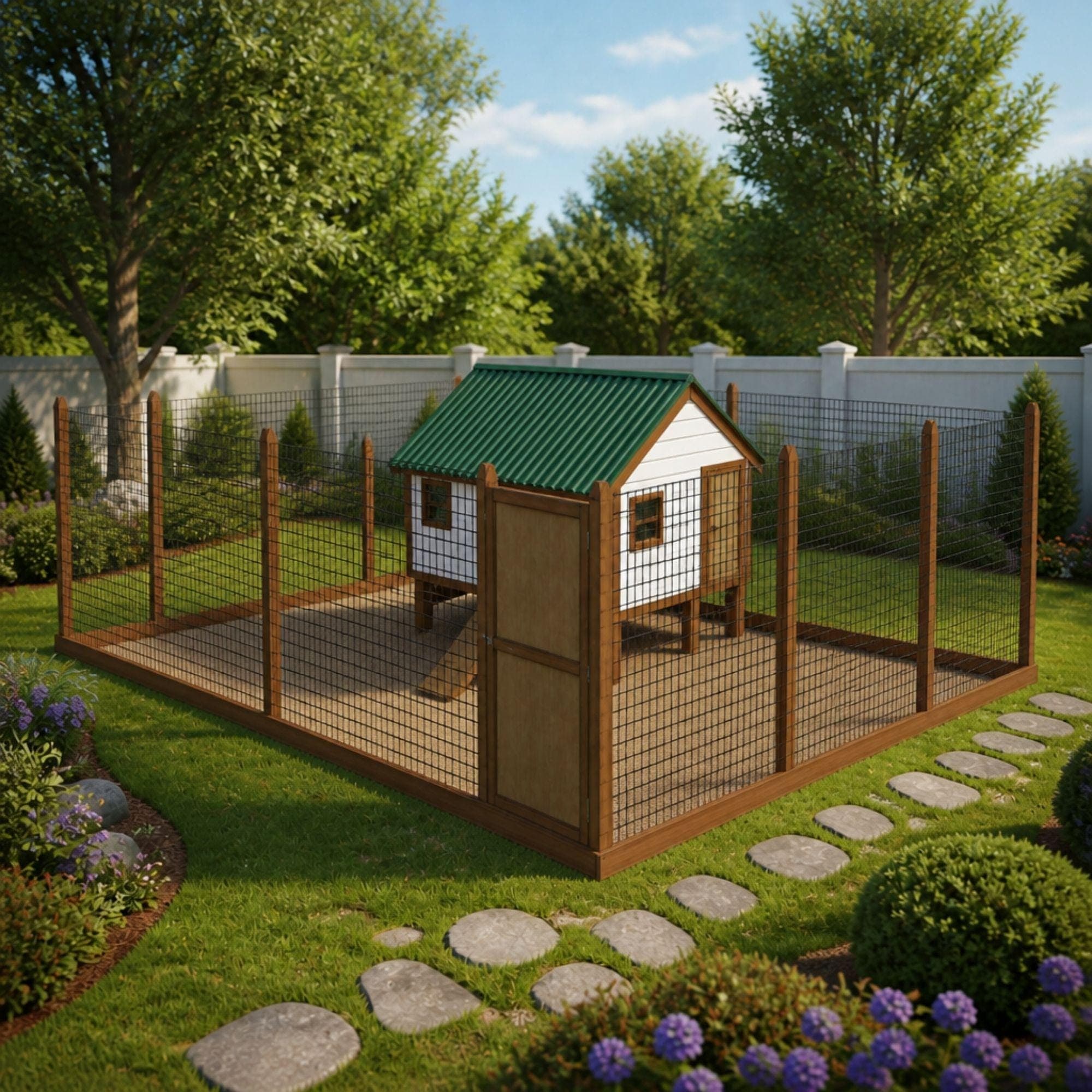 DIY Chicken Coop Plans With Run PDF | Large Chicken Coop Plan | Walk in Chicken Coop Plan | Garden Chicken Coop and Run | Duck Coop Plans - view 5