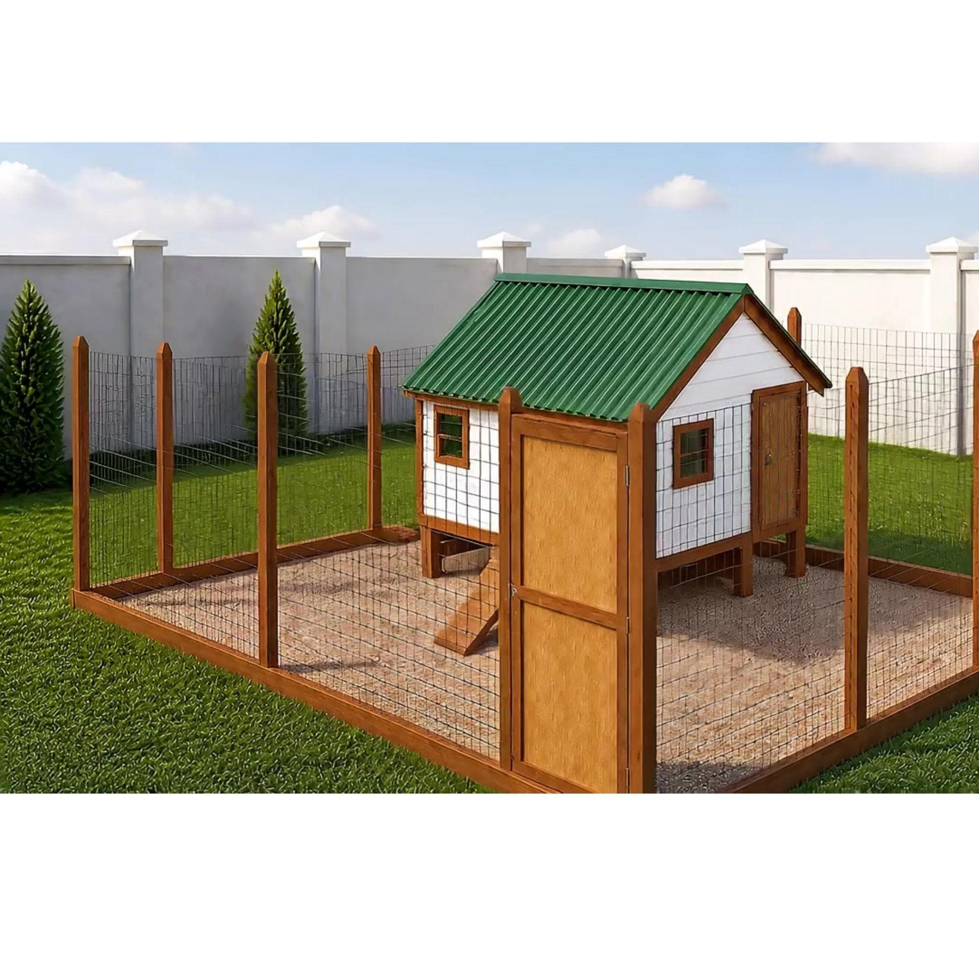 DIY Chicken Coop Plans With Run PDF | Large Chicken Coop Plan | Walk in Chicken Coop Plan | Garden Chicken Coop and Run | Duck Coop Plans - view 4