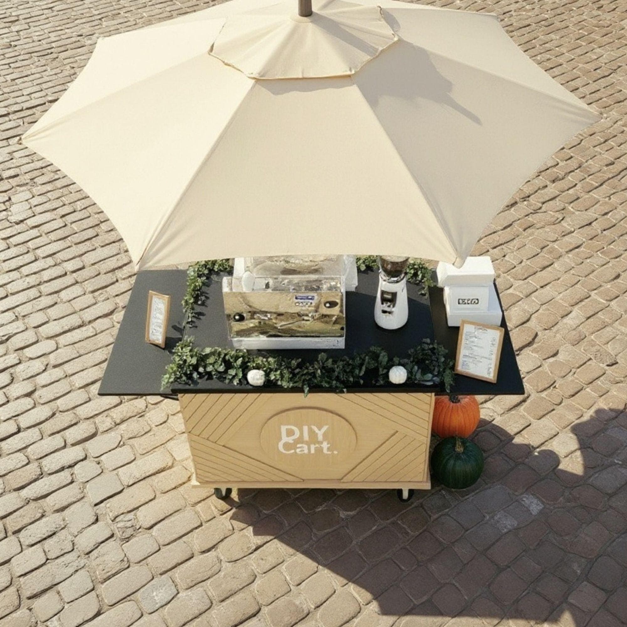 DIY Mobile Bar Cart | Coffee Cart | Custom Food Cart Plan PDF | Wedding Cart | Collapsible Beverage Cart | Vendor Cart | Foldable Bar Cart - view 6