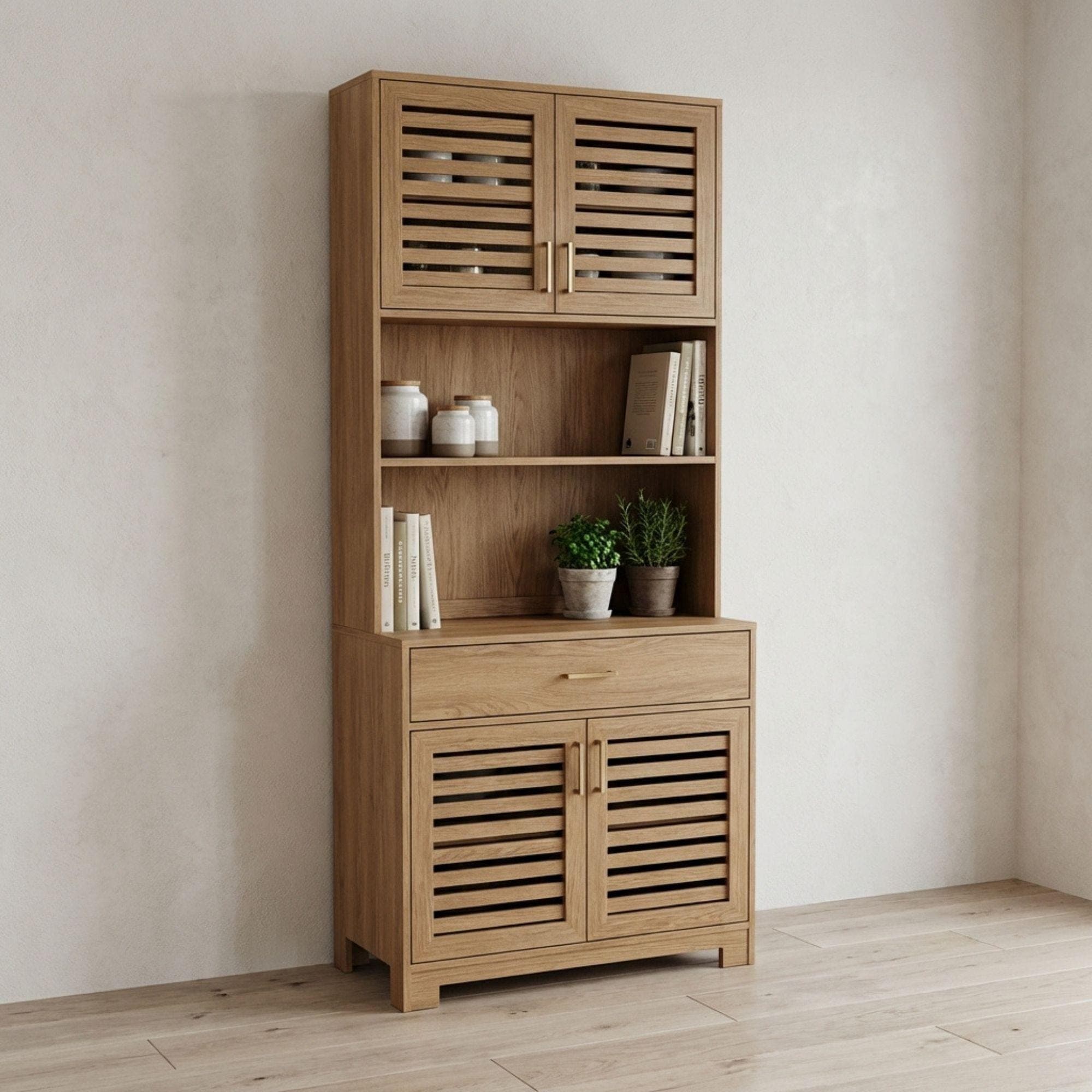 DIY Kitchen Pantry Cabinet Plans | Kitchen Organizer Build Blueprint | Standing Storage Guide - view 2