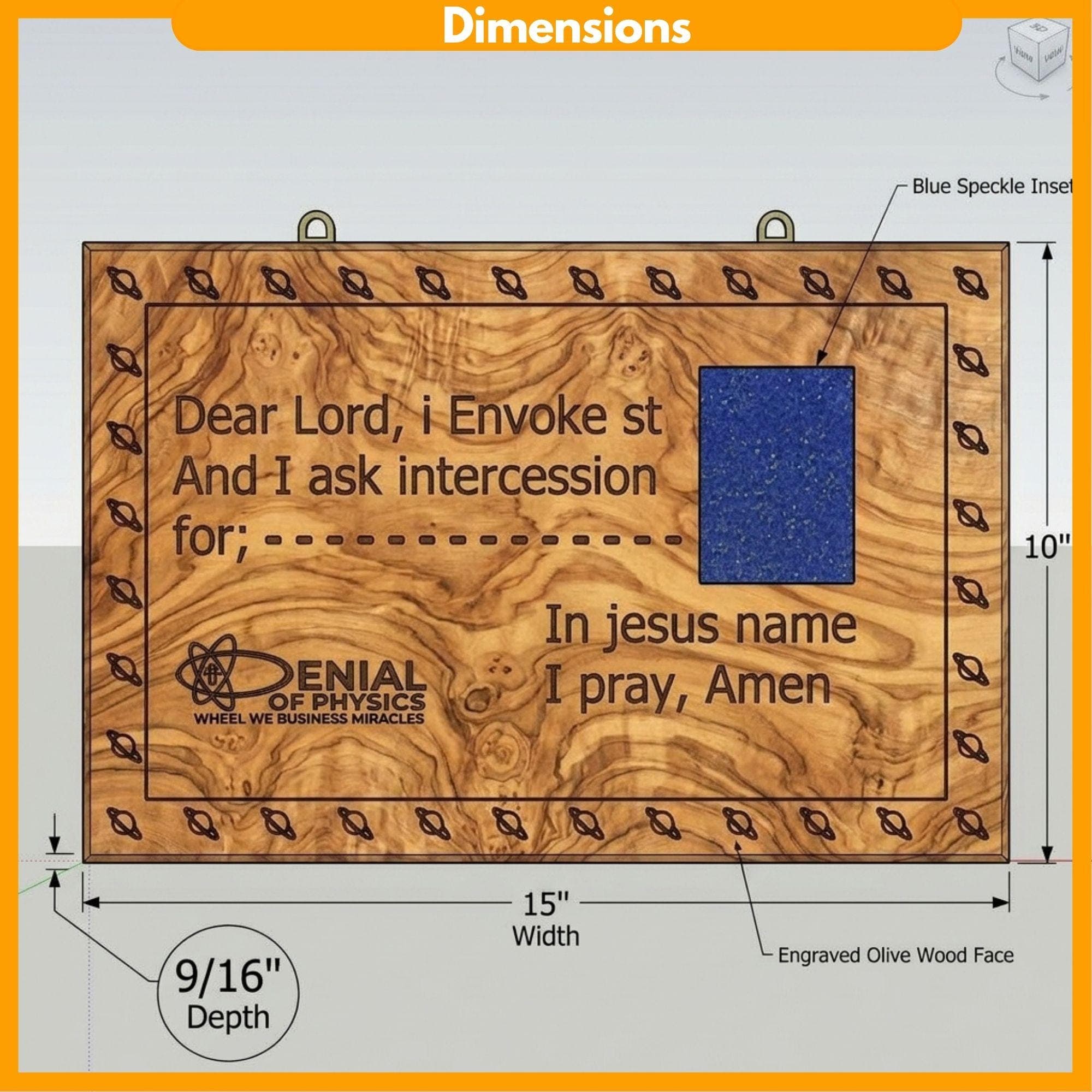 DIY Engraved Prayer Board Plans PDF | Wooden Intercession Plaque Blueprint | Religious Wall Art Build | Custom Prayer Platform Woodworking - view 2