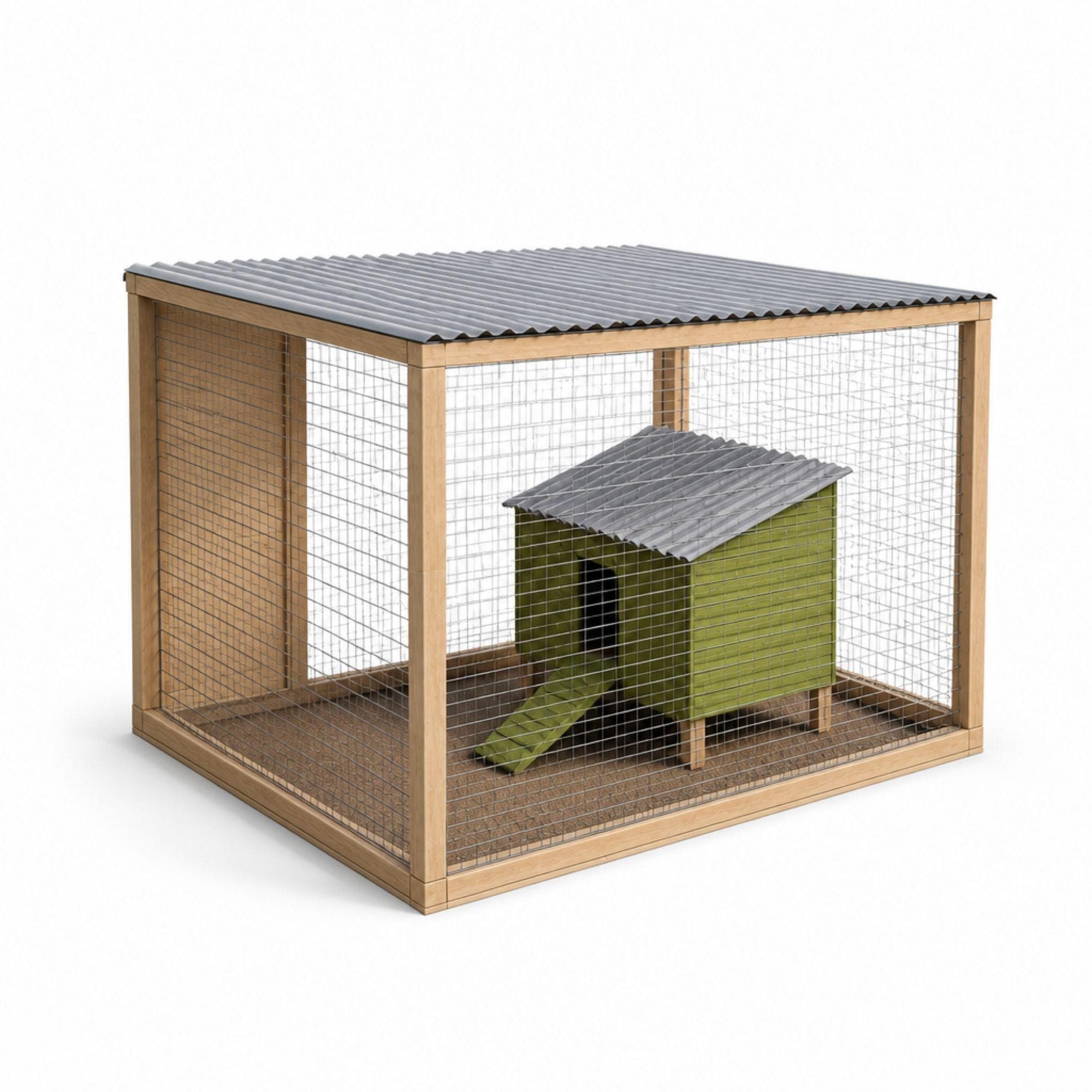 DIY Small Chicken Coop Plans with Run PDF | Woodworking Plans for Modern Chicken Coops | Backyard Poultry Breeding Pen | Quail Cottage Build - view 4