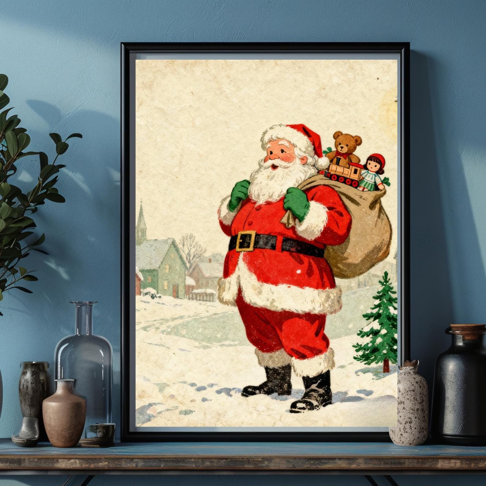 Vintage Christmas Prints Bundle | 100+ Holiday Digital Art (Download) - view 9