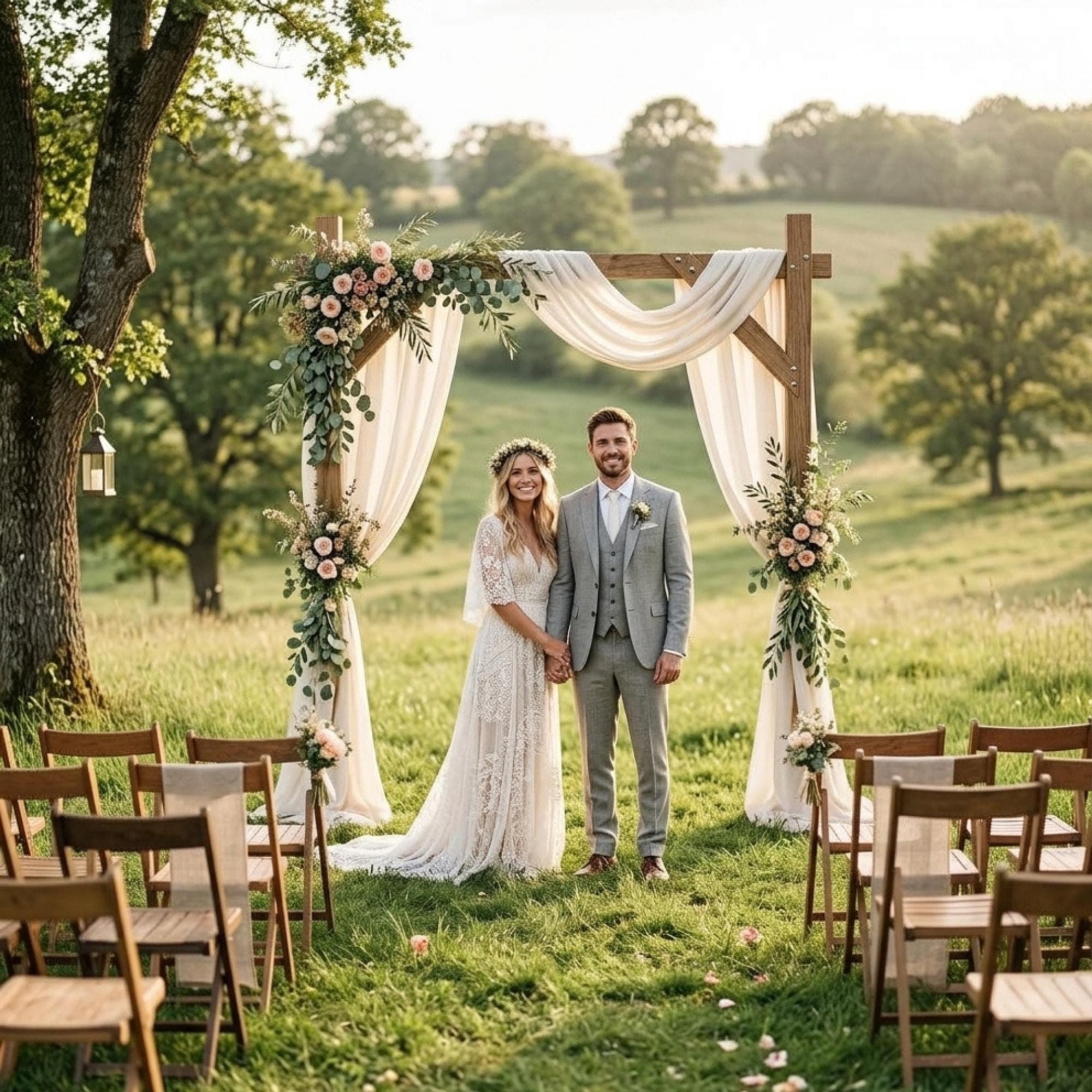 DIY Square Wedding Arch Plans PDF | Wooden Rustic Arbor Blueprint | Bridal Shower Photo Backdrop | Outdoor Ceremony Woodworking Guide - view 5