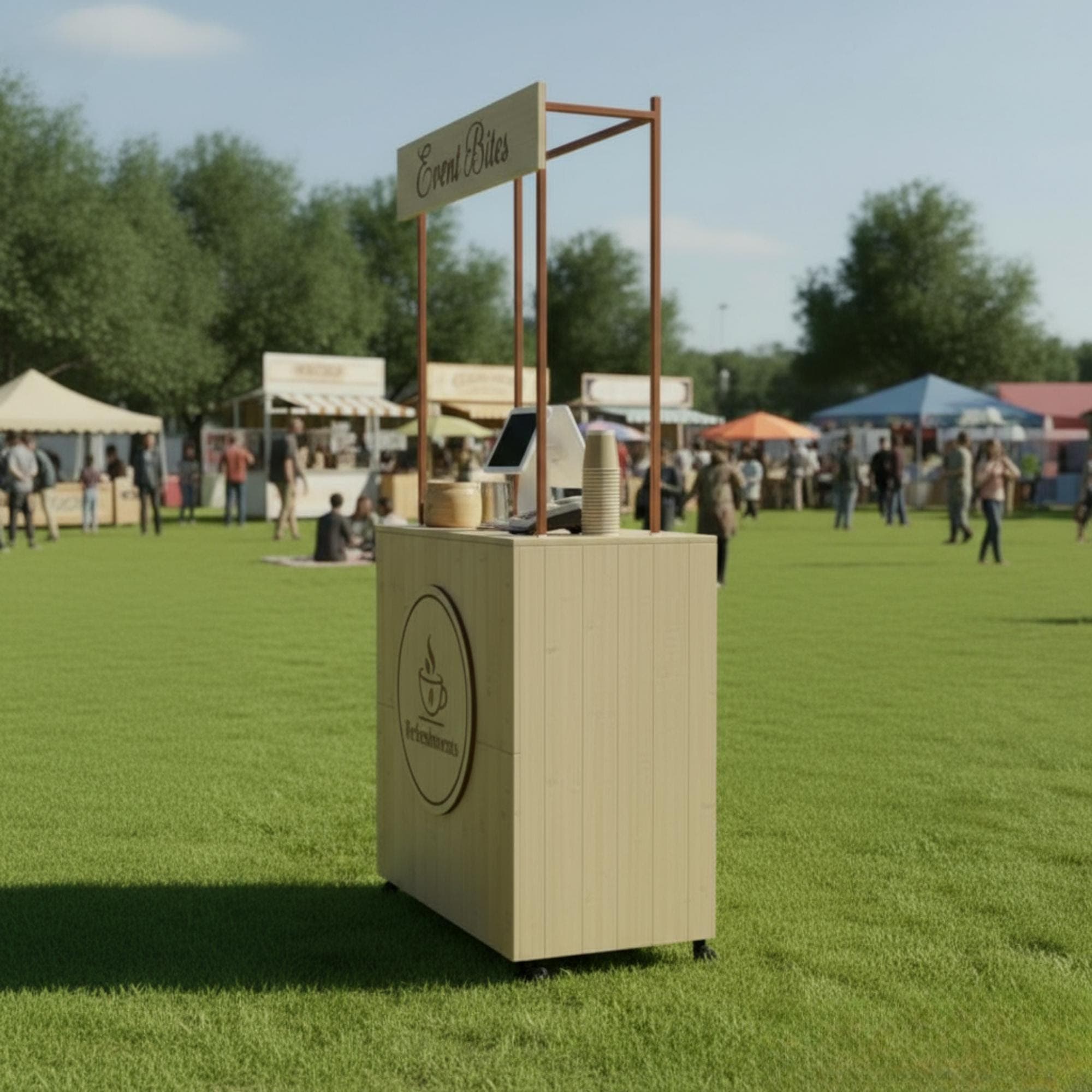 Foldable Kiosk Blueprint: DIY Portable Sales Stand Plans - view 3