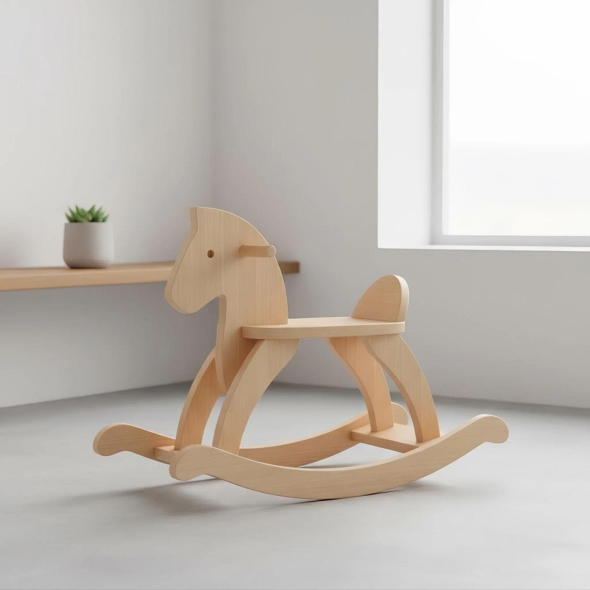 Wooden Rocking Horse Plans | DIY Toddler Toy Blueprint (Digital PDF) - view 2