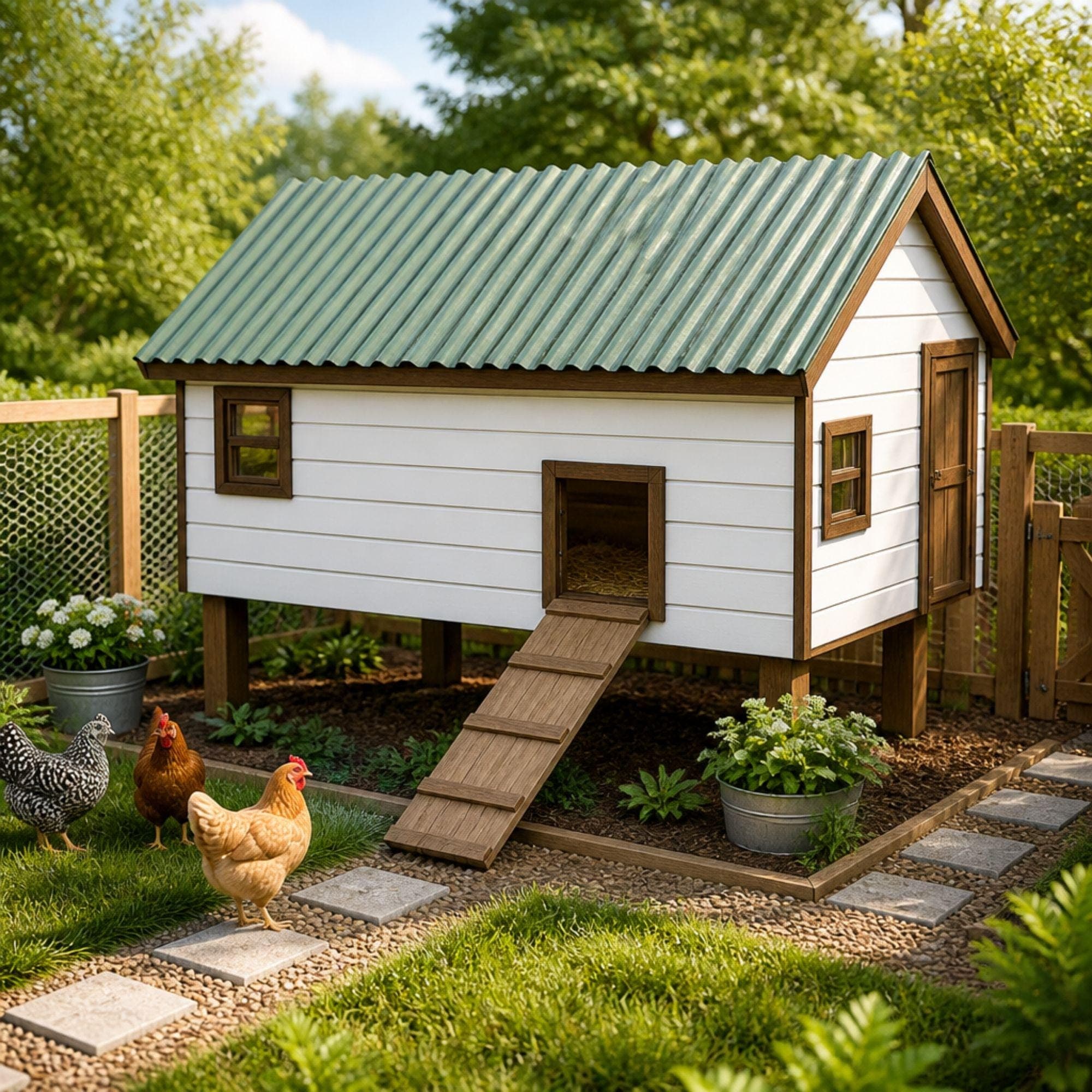 DIY Chicken Coop Plans With Run PDF | Large Chicken Coop Plan | Walk in Chicken Coop Plan | Garden Chicken Coop and Run | Duck Coop Plans - view 9