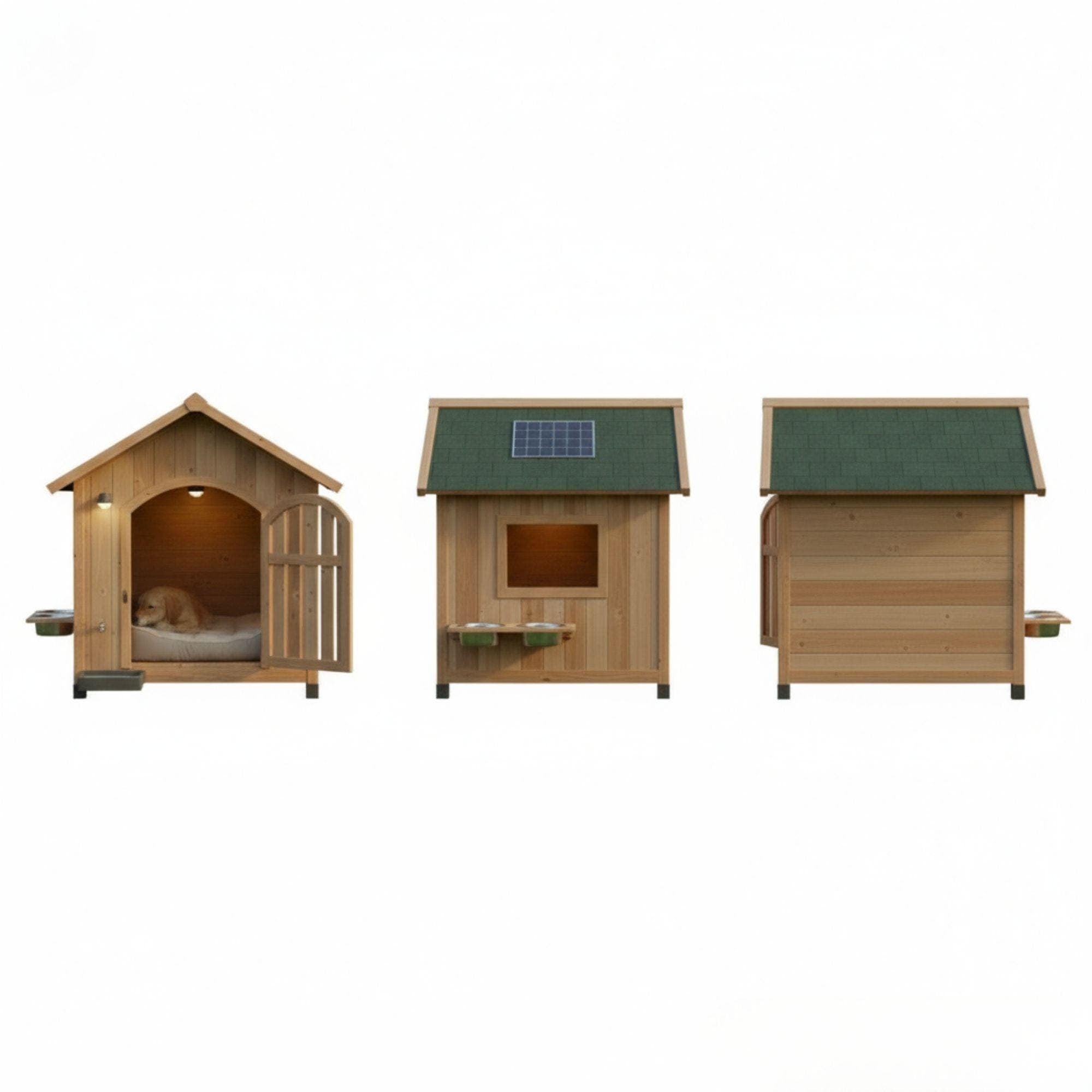 DIY Modern Dog House Plans: Insulated Cedar, Large Breed (Digital Download) - view 6