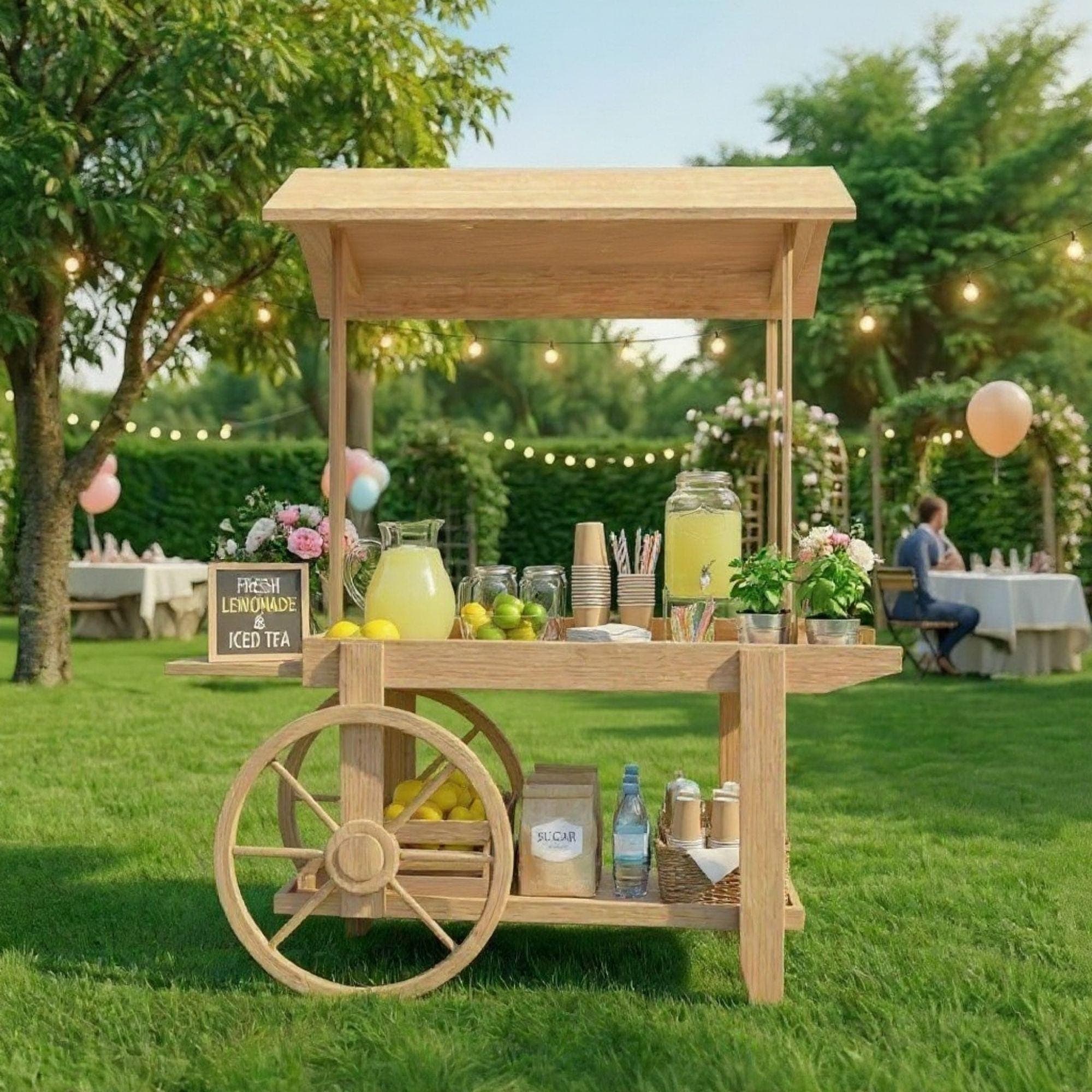 Wooden Market Cart DIY Plans | Collapsible Vendor Stall Blueprint (PDF Download) - view 5
