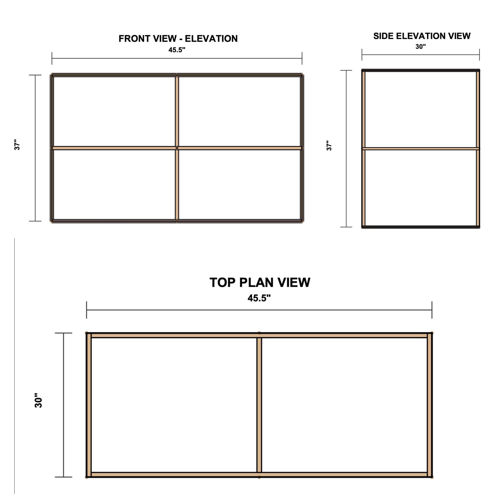 DIY 27-Gallon Tote Rack Plan 2x2 | Costco Totes (PDF Pattern) - view 6