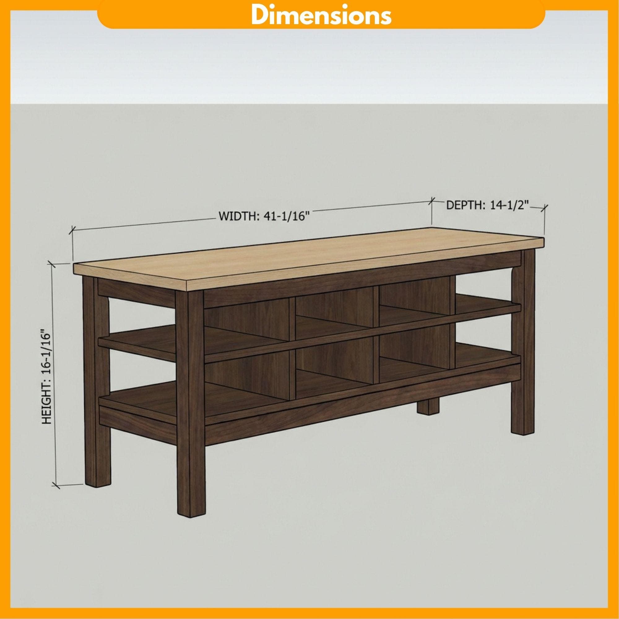Heavy Duty Workbench Plans with Storage Shelving (PDF Download) - view 2