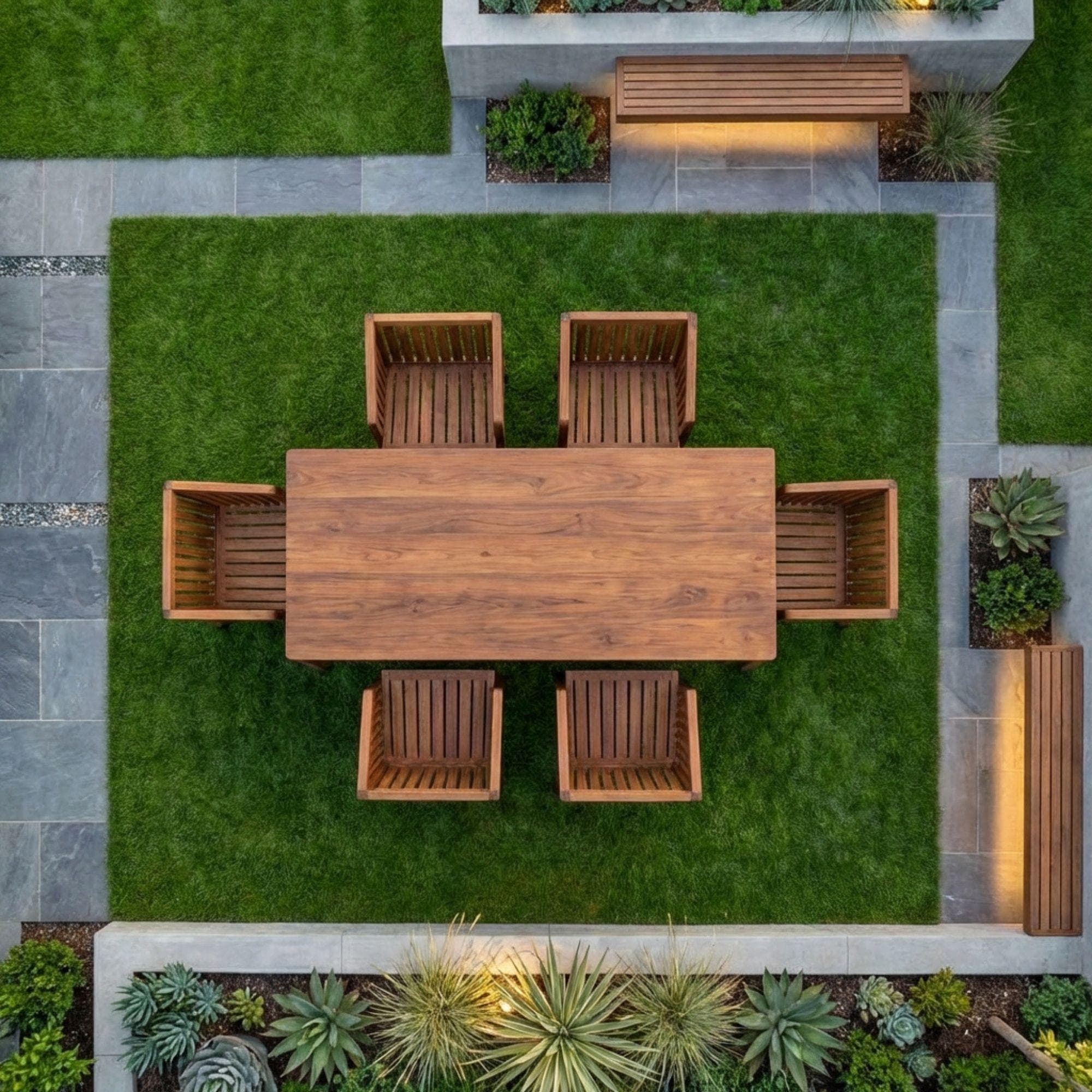 DIY Outdoor Dining Set Plans | Wooden Patio Table, Chairs Blueprint (Digital Download) - view 6