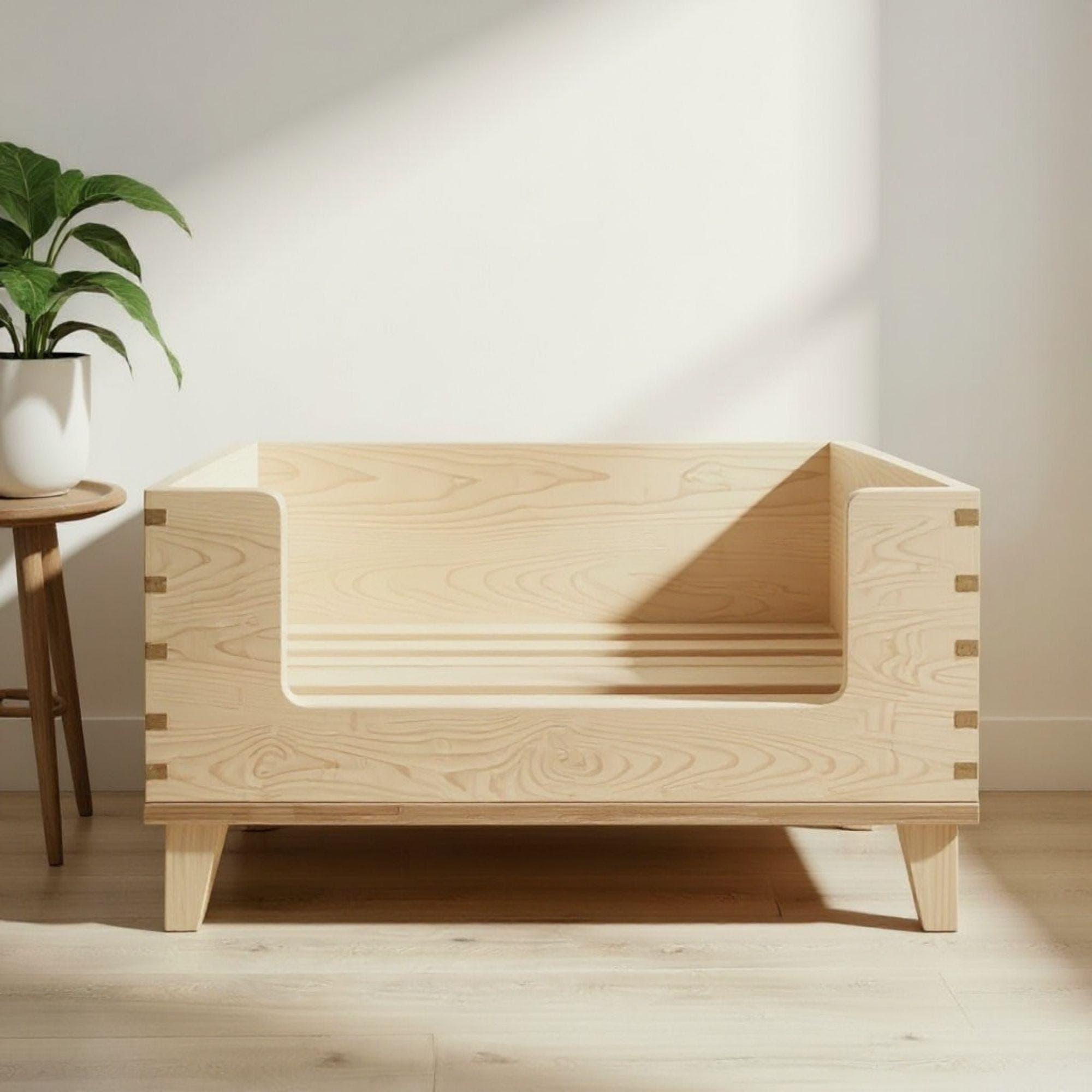Wood Pet Bed | DIY Dog Bed With Legs Plan | DIY Raised Dog Bed Furniture | Build a Custom Wooden Pet Bed | Elevated Dog Bed for Large Dogs - view 6