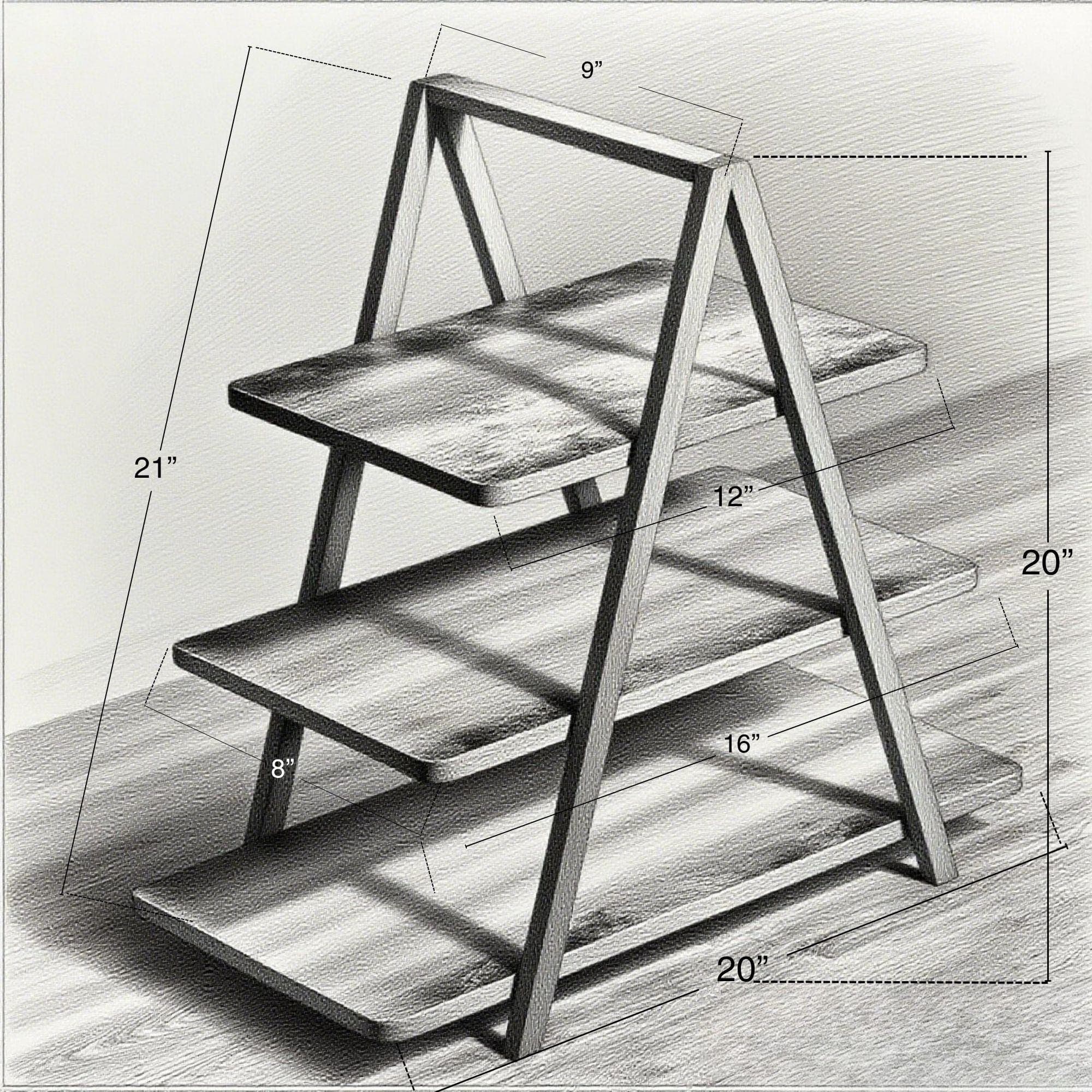 DIY Tiered Display Stand Plan: Craft Fair & Wedding (PDF Download) - view 4