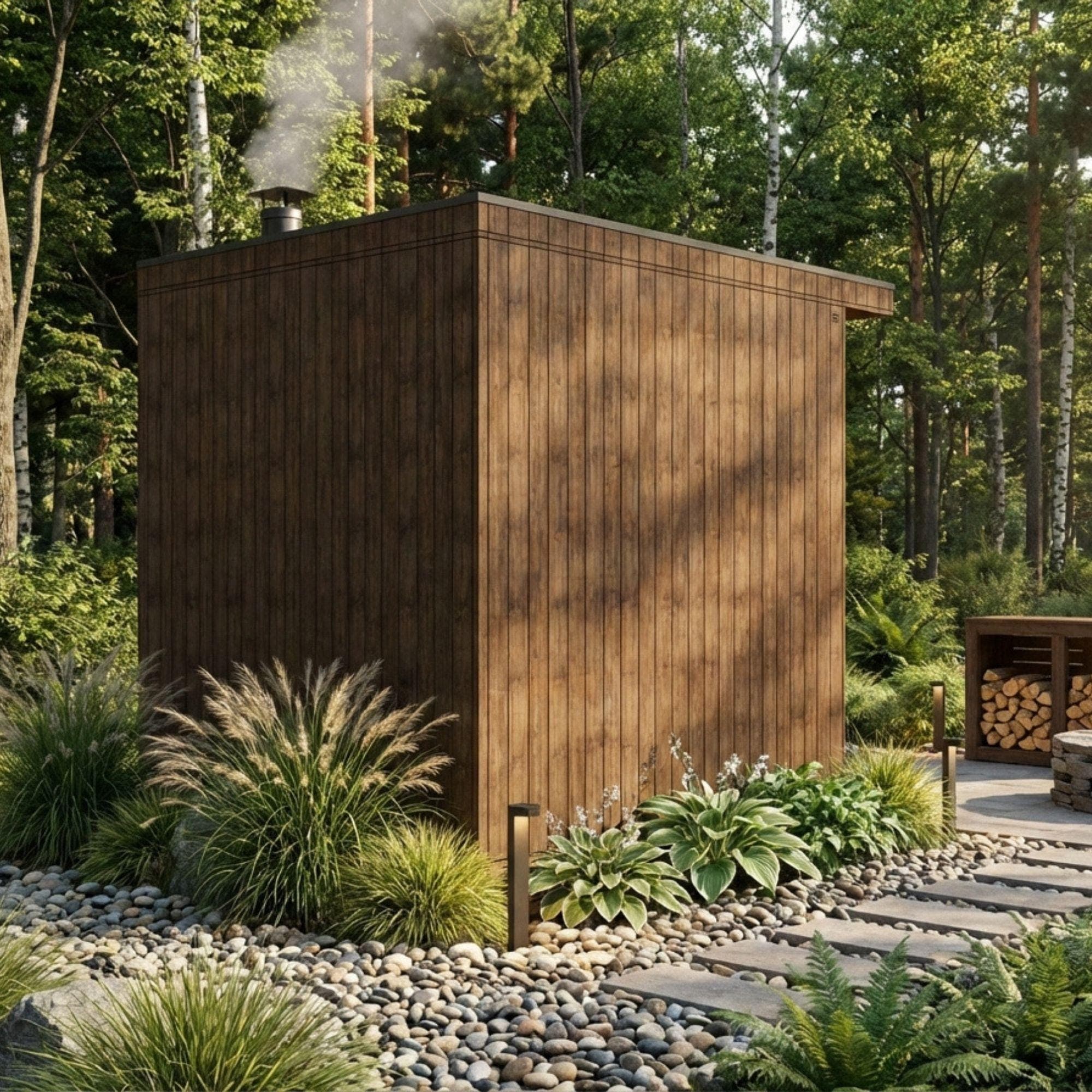 DIY Outdoor Sauna Plans | 6x8 ft Wood Sauna Blueprint (Digital Download) - view 5