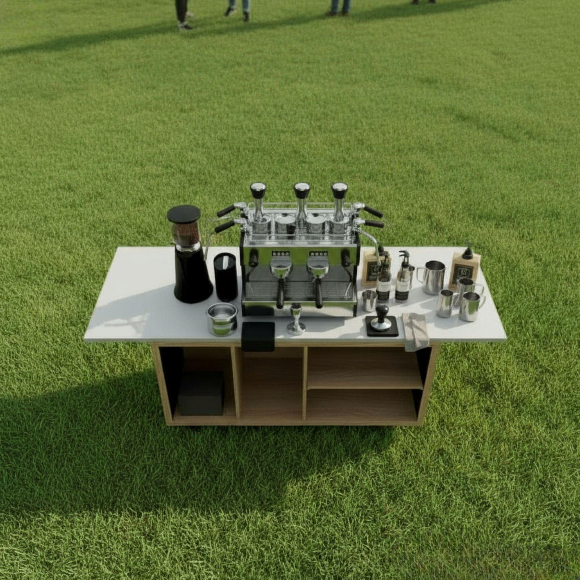 DIY Coffee Cart Plans | Collapsible Mobile Espresso Bar | Foldable Market Stall Blueprint | Portable Catering Cart Build | Digital PDF - view 3