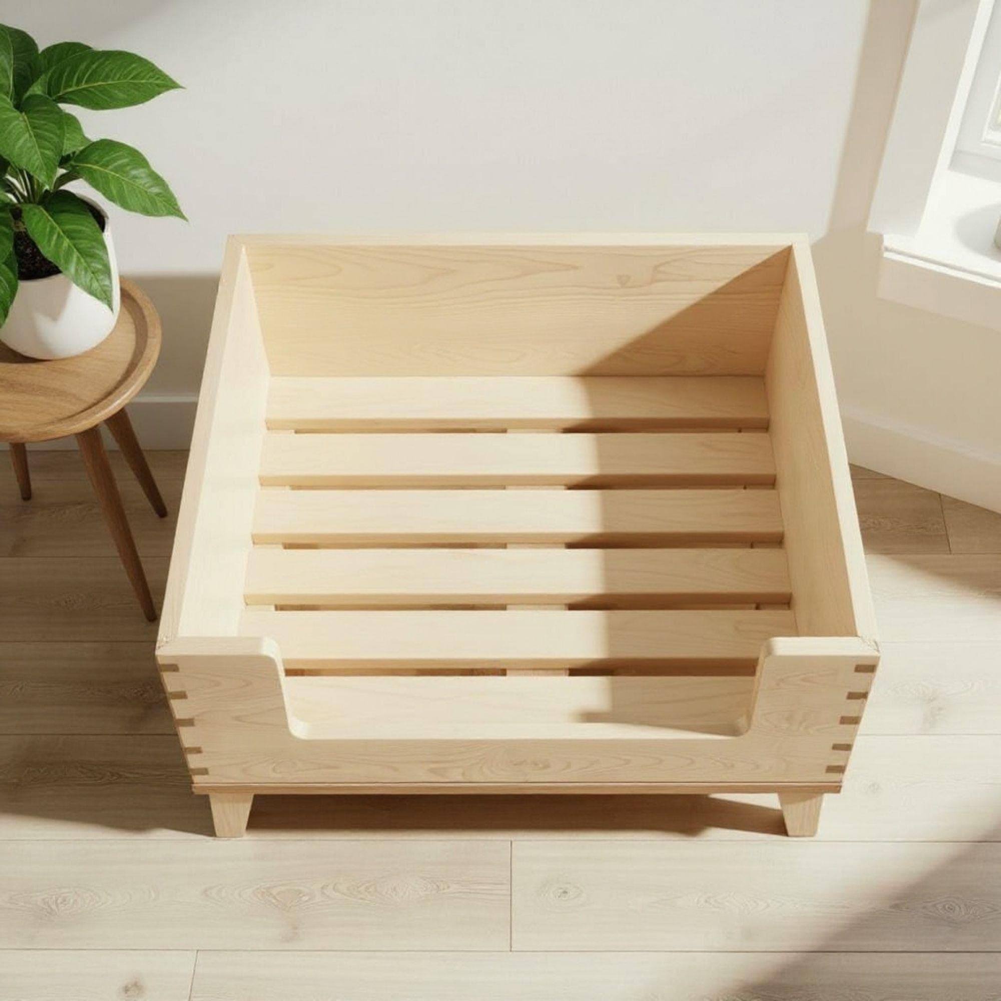 Wood Pet Bed | DIY Dog Bed With Legs Plan | DIY Raised Dog Bed Furniture | Build a Custom Wooden Pet Bed | Elevated Dog Bed for Large Dogs - view 8