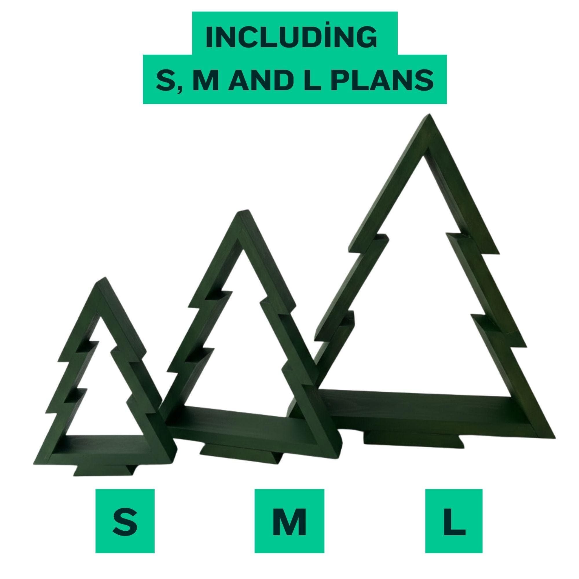 Wooden Christmas Tree Shelf Plans: Easy DIY Build (PDF Pattern) - view 7