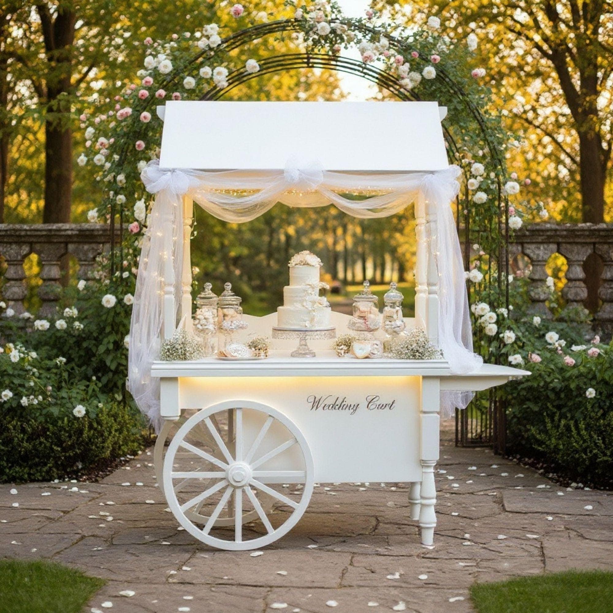Candy Cart DIY Plan PDF | İce Cream Cart | Dessert Cart | Wedding Sweet Table Cart | Collapsible Wooden Sweet Bar for Sale, Party Treat Cart - view 2