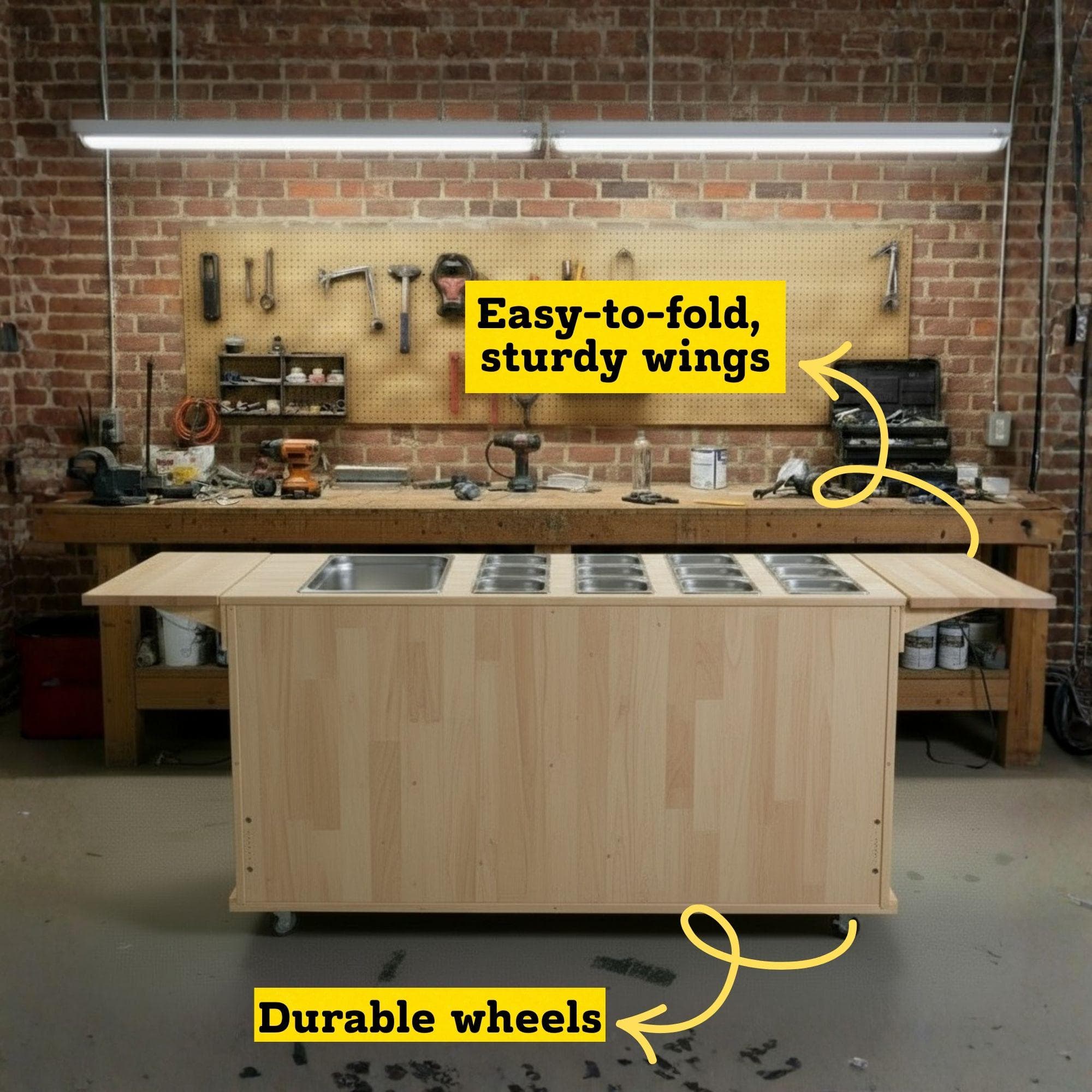DIY Collapsible Coffee Cart Plans | Mobile Espresso Bar Blueprint (PDF) - view 5