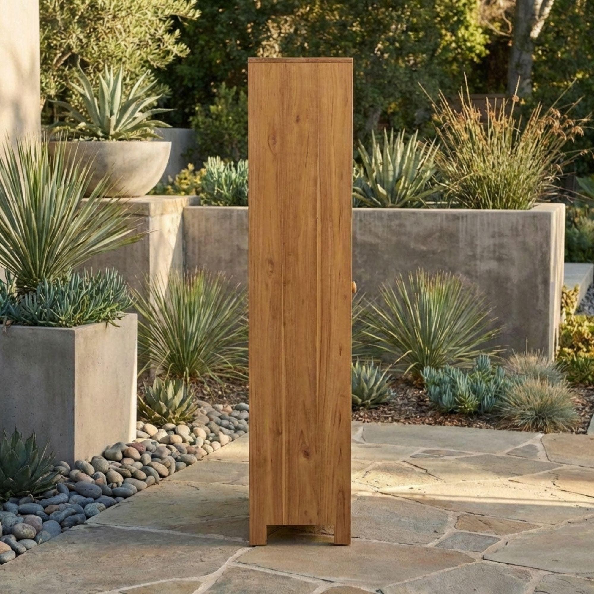 DIY Outdoor Storage Cabinet Plans | Tall Outdoor Shed Blueprint | Garden Tool Closet PDF - view 4