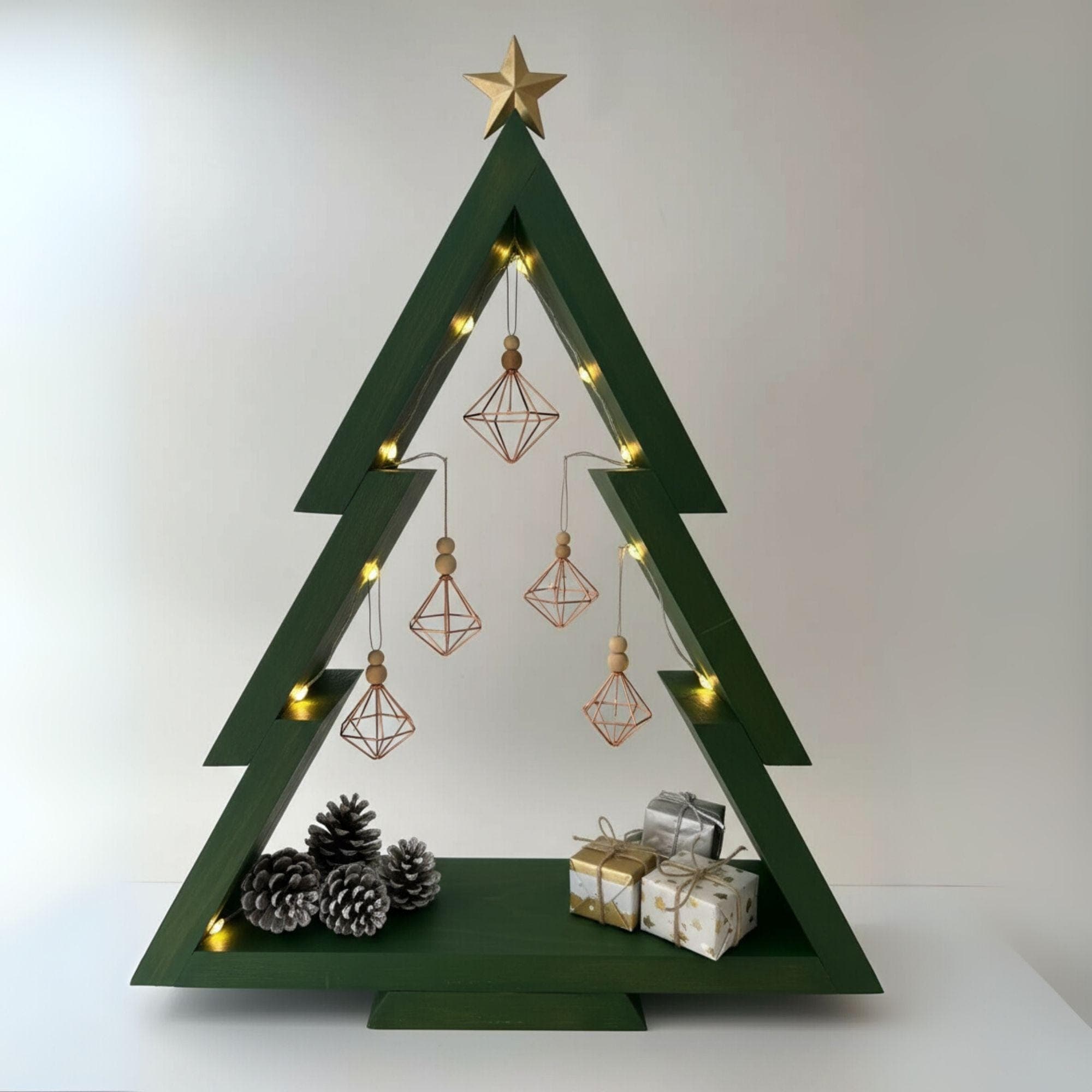 Wooden Christmas Tree Shelf Plans: Easy DIY Build (PDF Pattern) - view 3