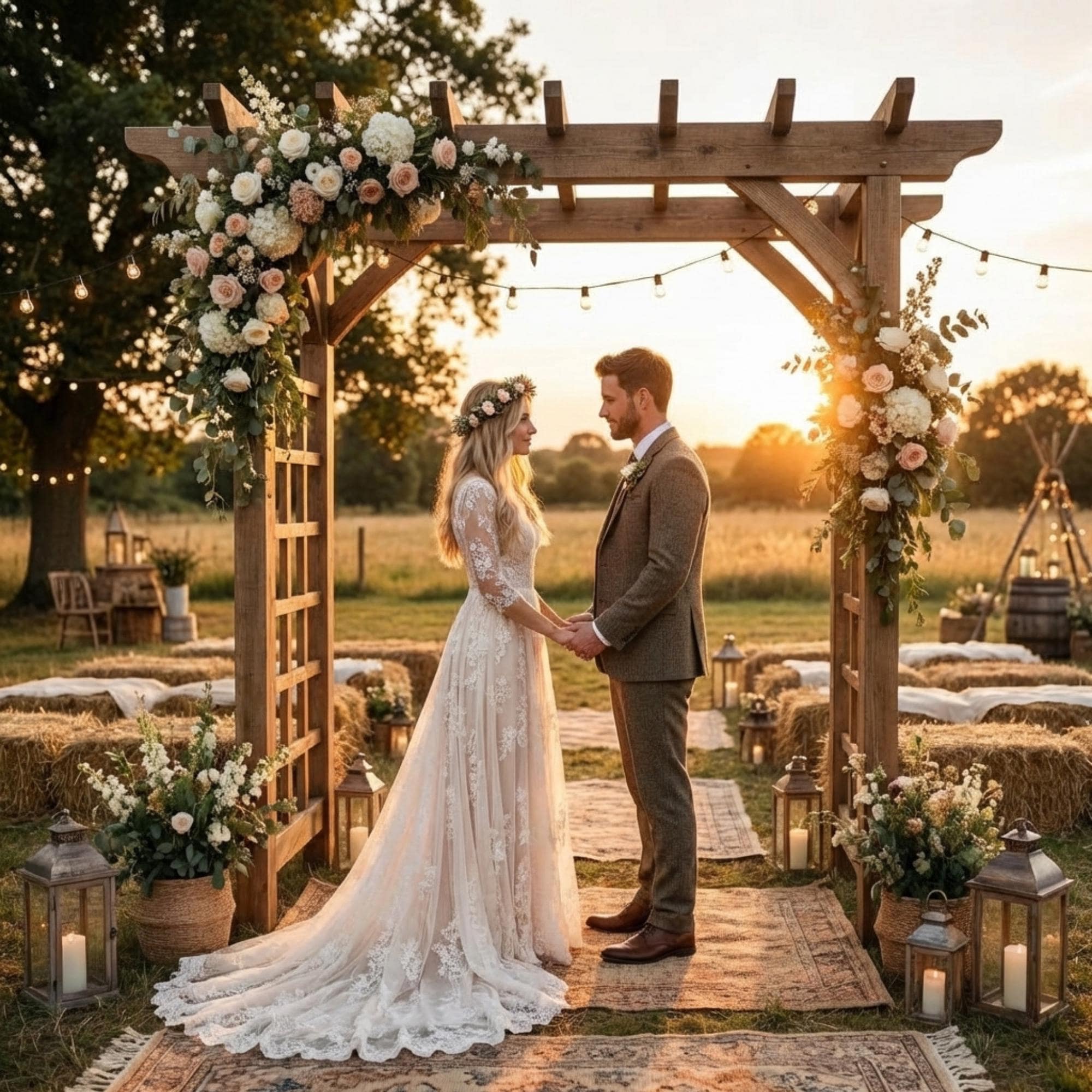 DIY Wedding Arbor Plans PDF | Wooden Arch Trellis Blueprint | Pergola Ceremony Backdrop | Detachable Outdoor Wedding Arch Woodworking - view 6